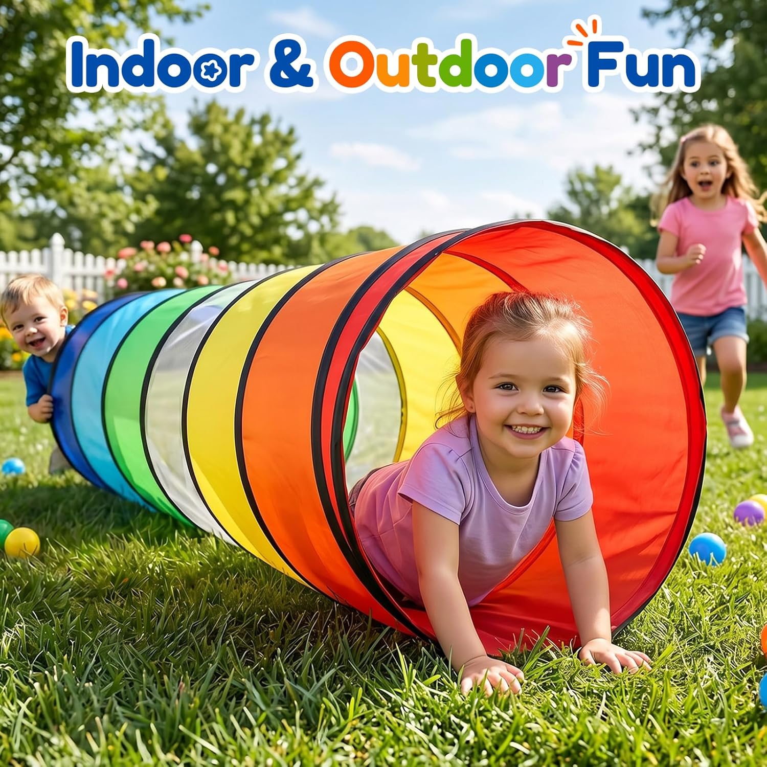Thumbnail 5 de Kids Play Tunnel Tent for Toddlers — Pop‑Up Crawl Tunnel