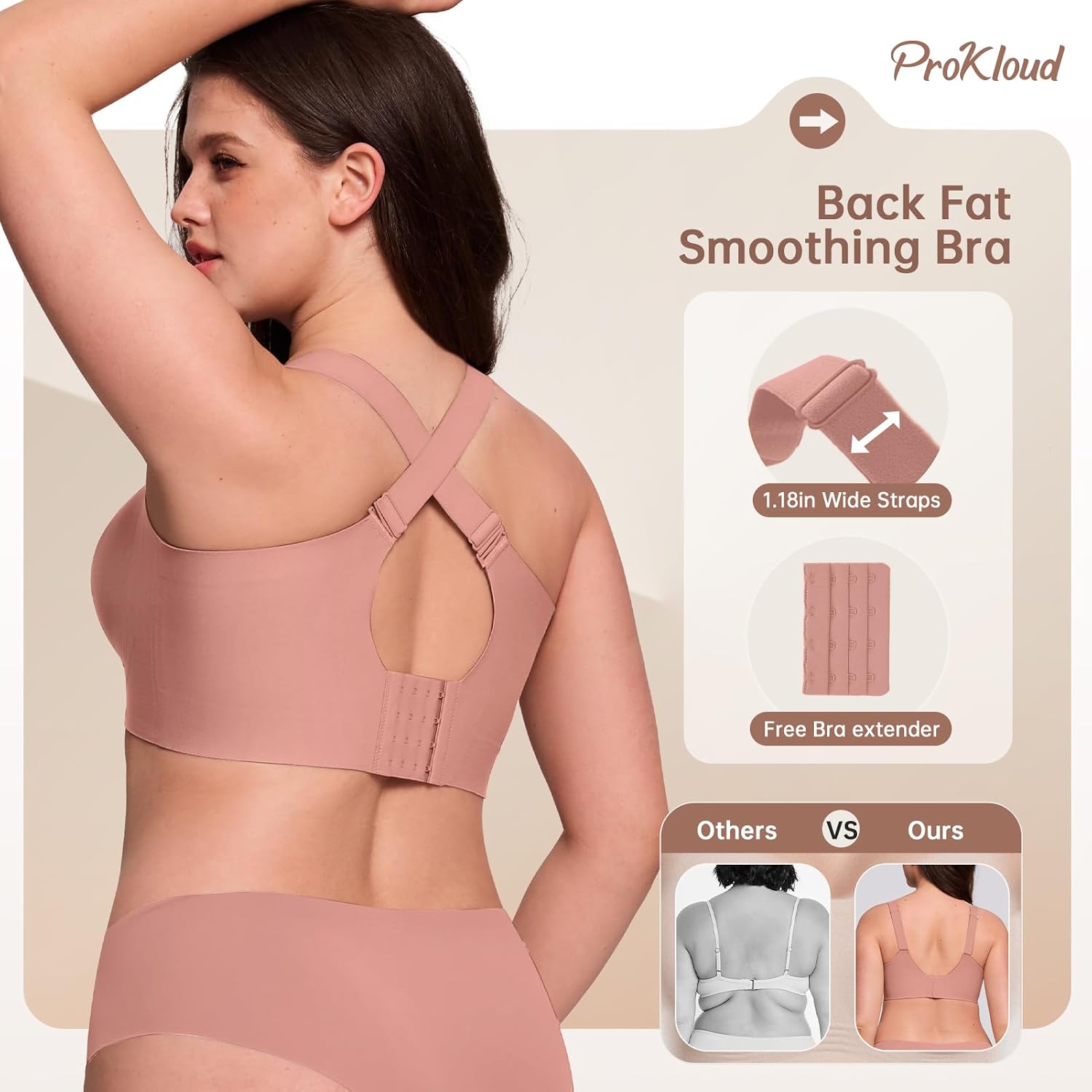 Thumbnail 3 de ProKloud Wireless Full-Coverage Bra with Semi-Fixed Pads