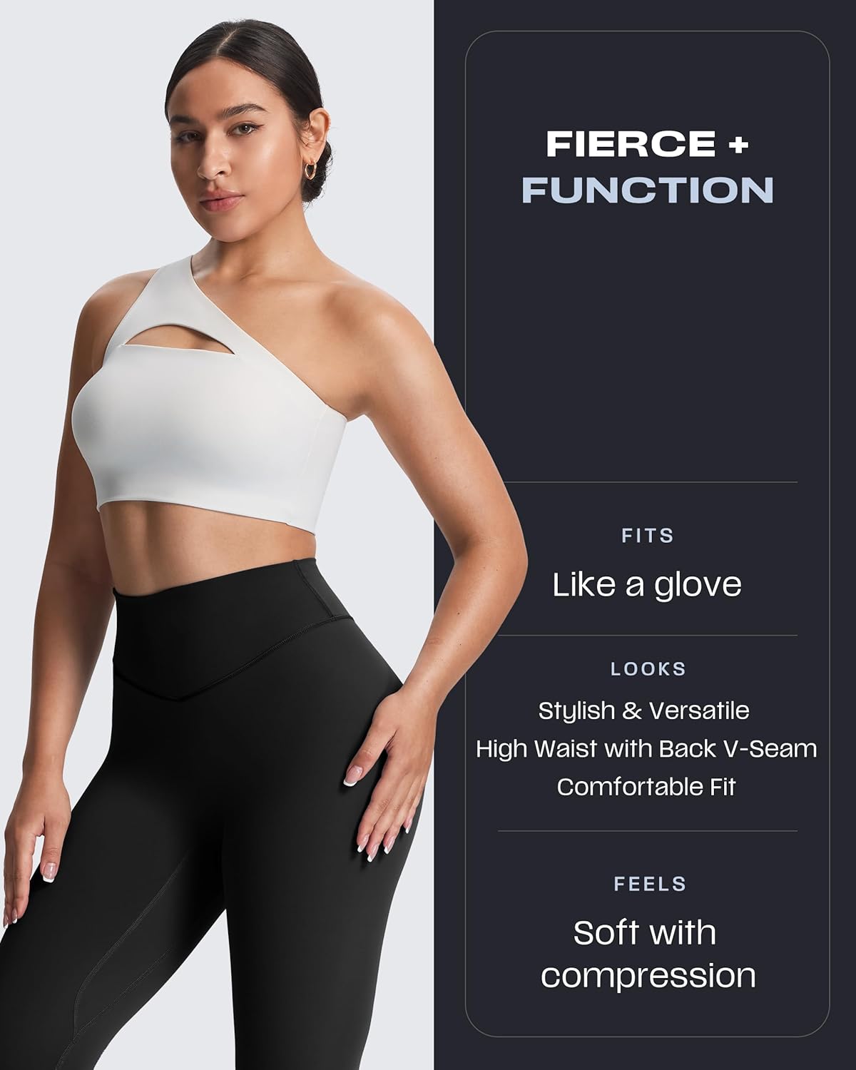 Thumbnail 3 de Aoxjox Metamorph Deep V High-Waisted Leggings 26"