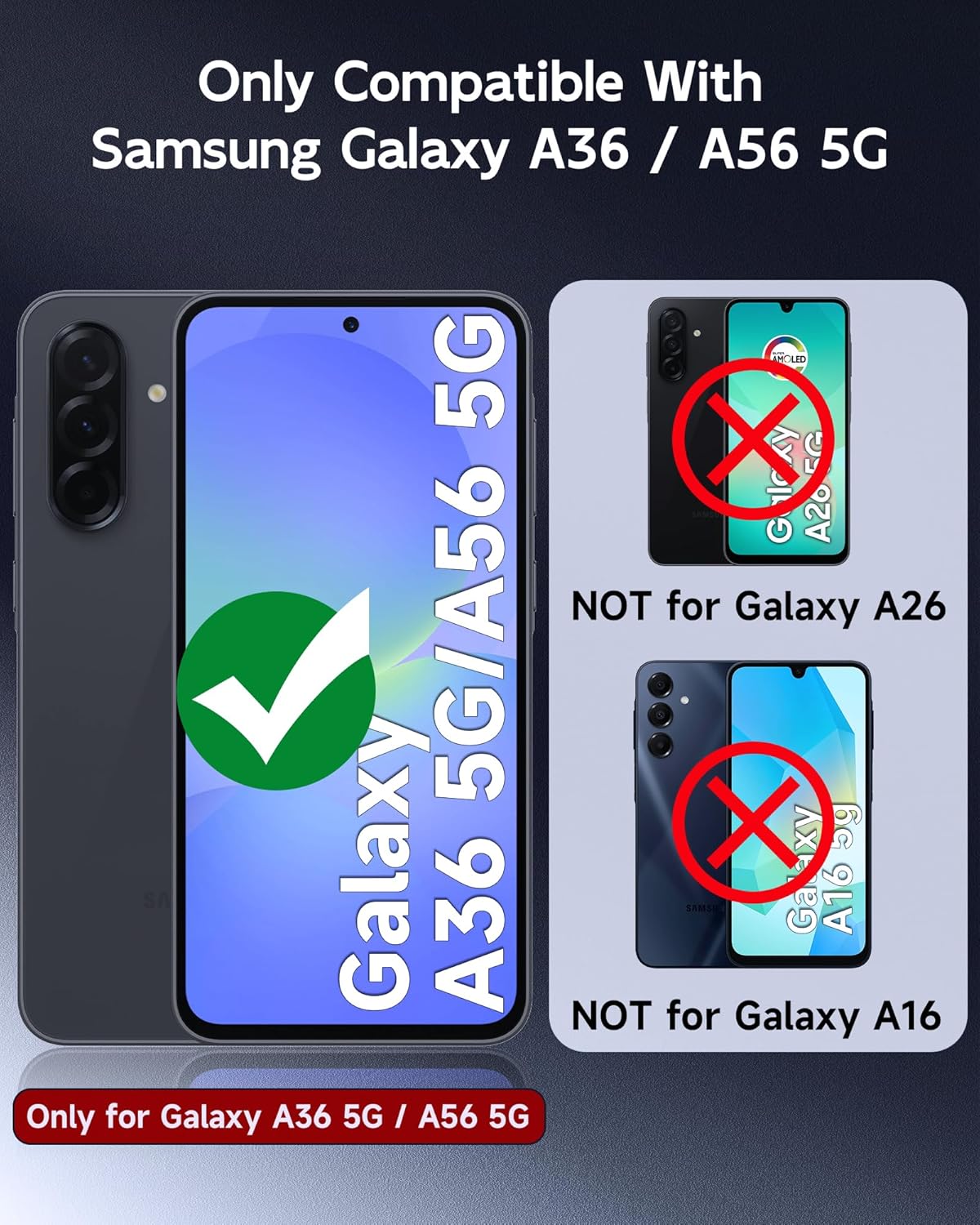 Thumbnail 1 de LeYi Coque pour Samsung Galaxy A56/A56 avec 2 Verre Trempé et Protection Caméra – Rose