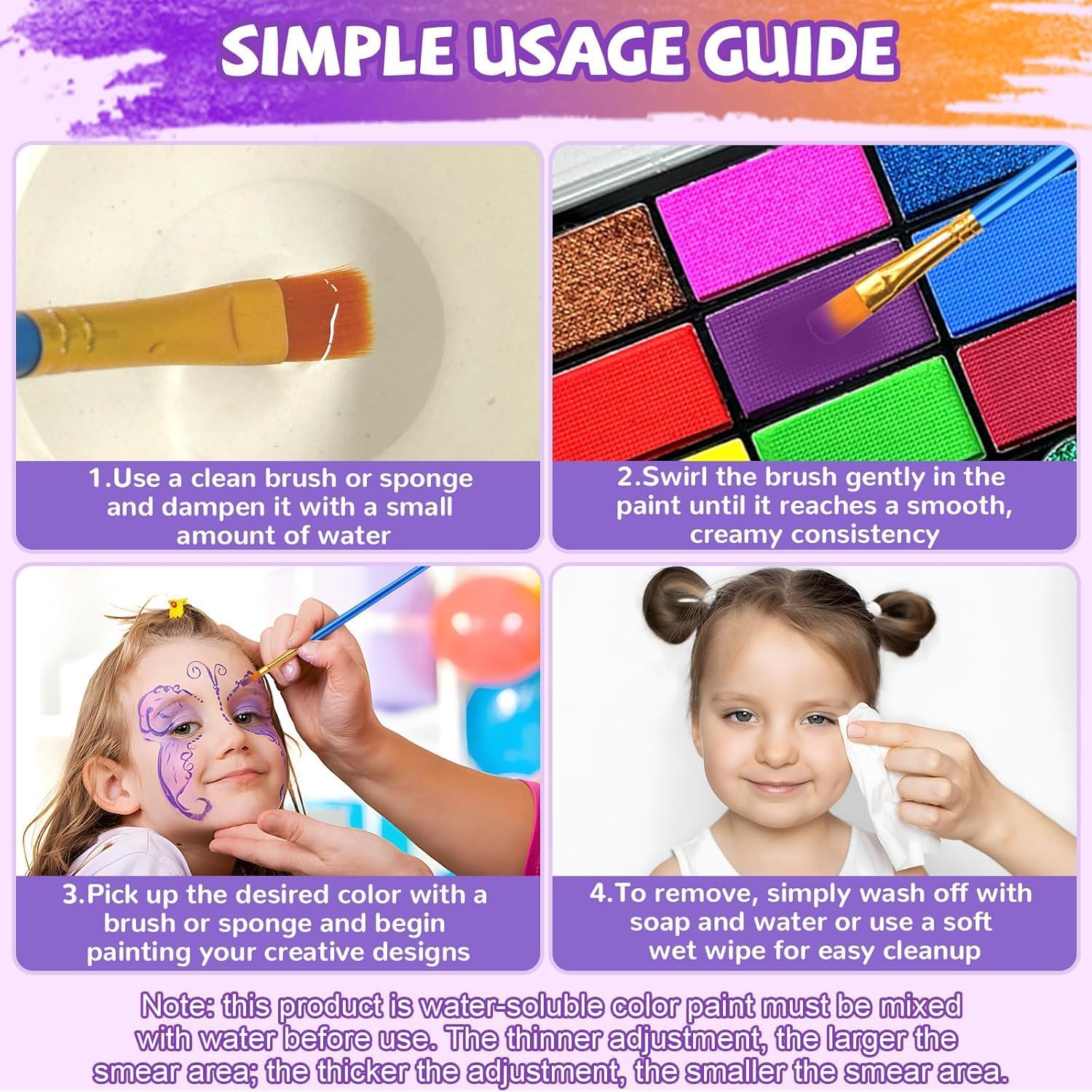 Thumbnail 4 de Kinderschminke Set 42 Farben Schminkpalette