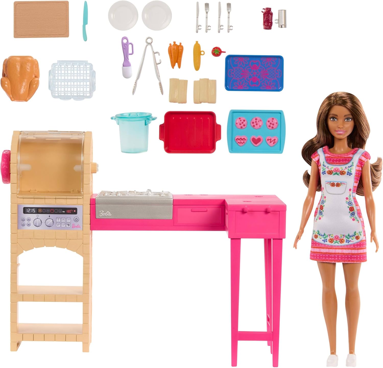 Thumbnail 4 de Barbie and Teresa Recipe for Friendship Teresa Fashion Doll & Kitchen Playset (JCT06) with 20+ Accessories
