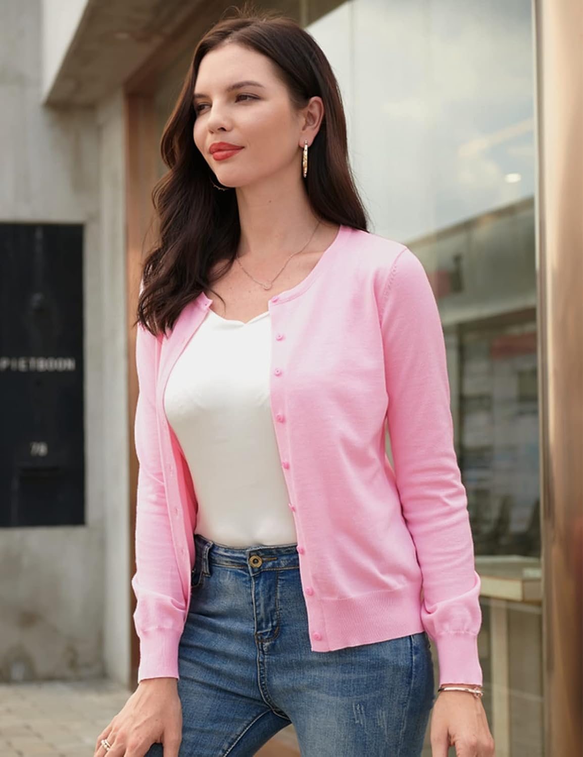 Thumbnail 1 de GRACE KARIN Knit Cardigan Sweater
