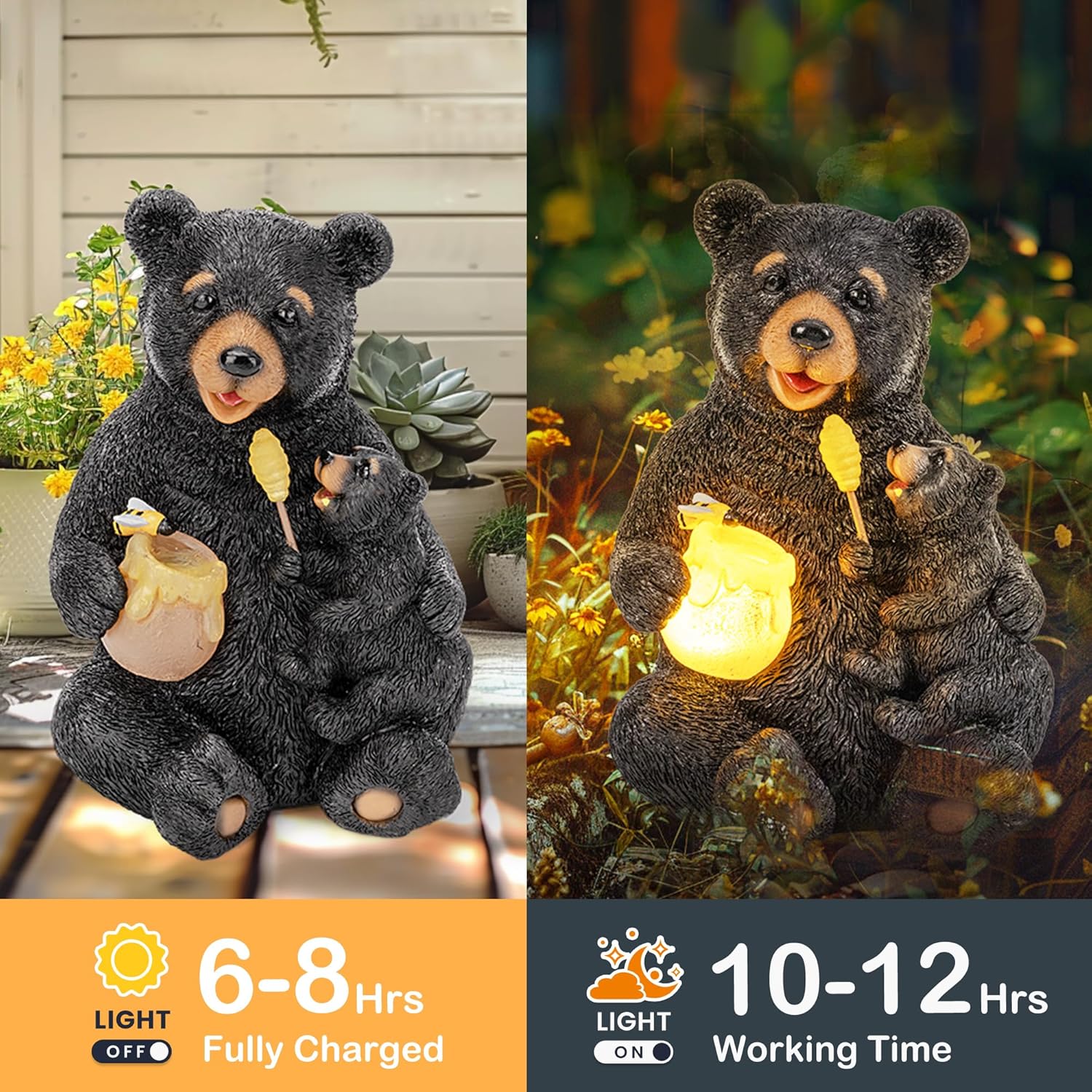 Thumbnail 4 de GIGALUMI Solar garden bear figurine