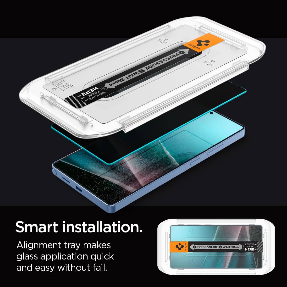 Thumbnail 6 de Spigen Glas.tR EZ Fit Filtro Privacidad para Samsung Galaxy S25 Ultra 🔒