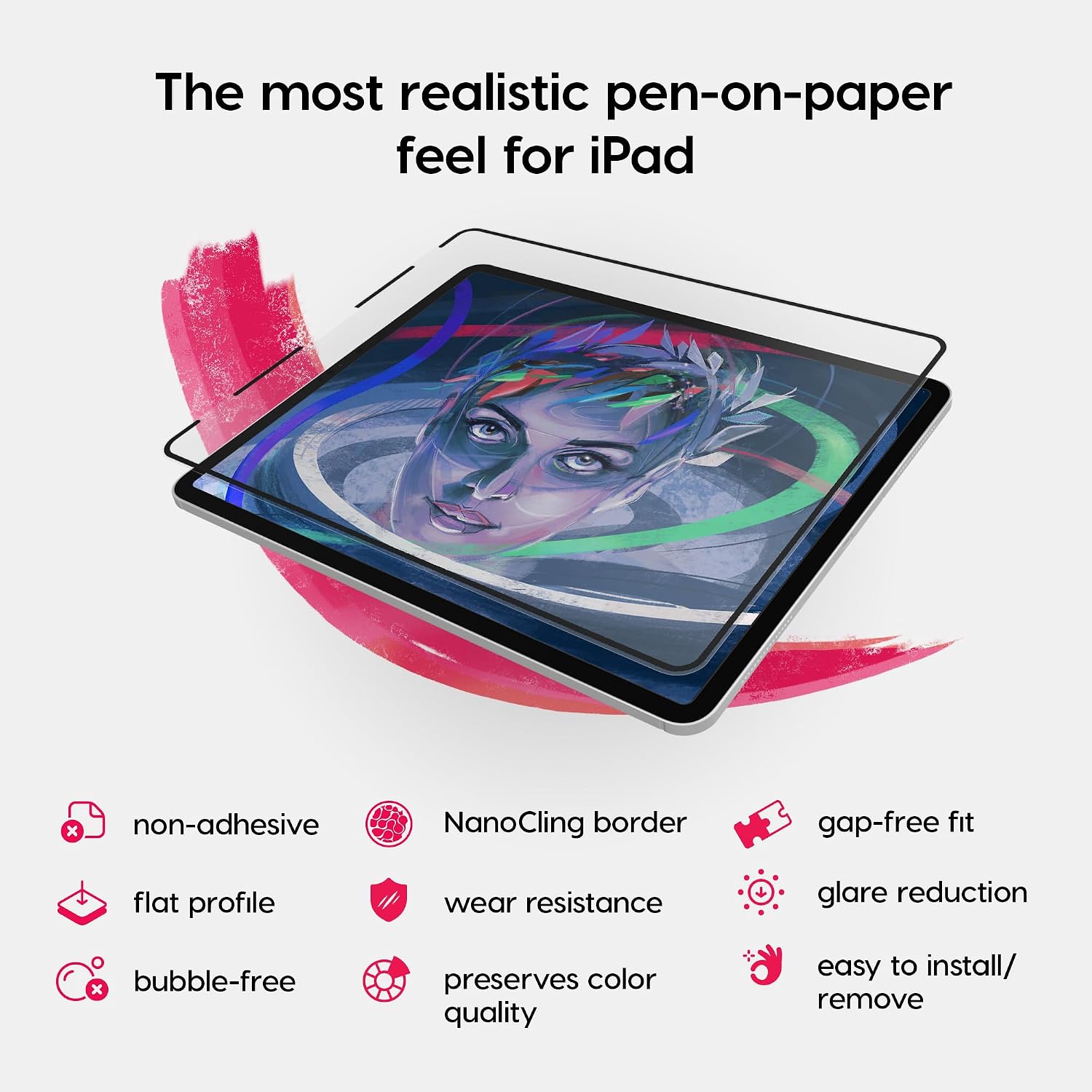 Detalle 2 de Astropad Rock Paper Pencil v3.0 ペーパースクリーンプロテクター 11インチiPad Pro・10.9インチiPad Air対応