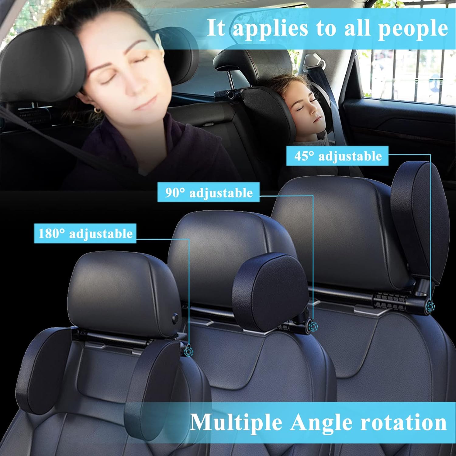 Thumbnail 6 de VniYors Kopfstütze Auto verstellbar 180°