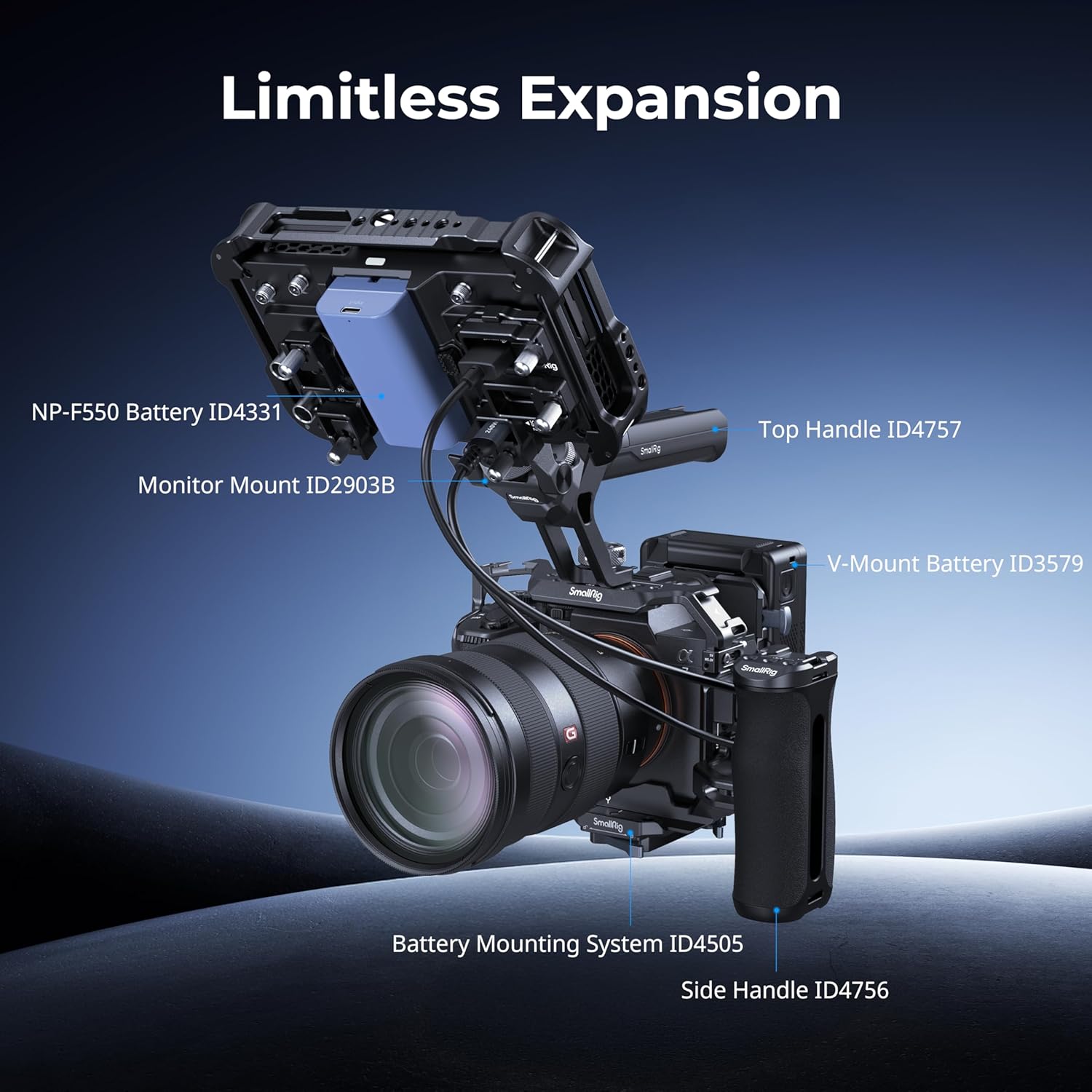 Detalle de SmallRig Kit gabbia monitor per Atomos Ninja TX 5708