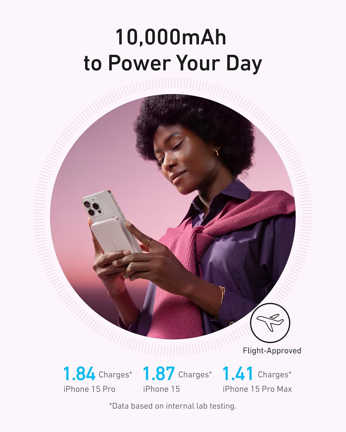 Detalle de Anker MagGo Power Bank 10K: Ultra-Slim Magnetic Battery Pack for iPhone 14–17 (Not for Pixel)