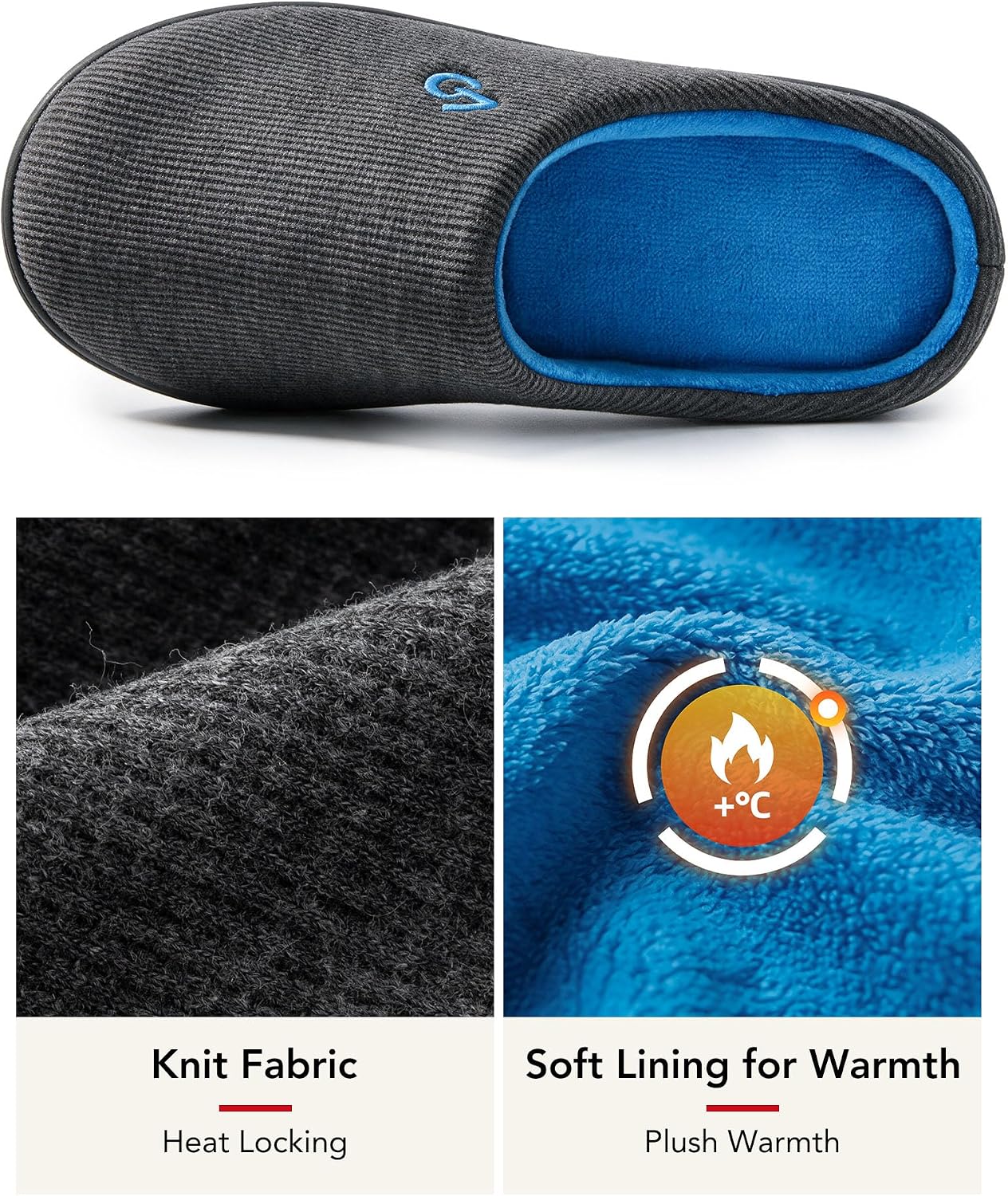Thumbnail 2 de VeraCosy Men's Memory Foam Slippers