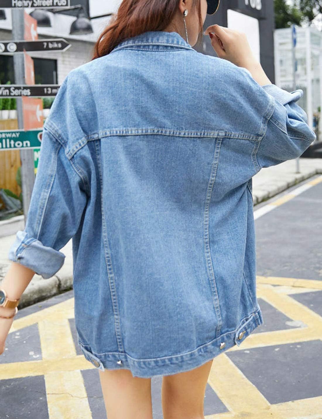 Thumbnail 6 de Omoone Oversized Jean Jacket for Women