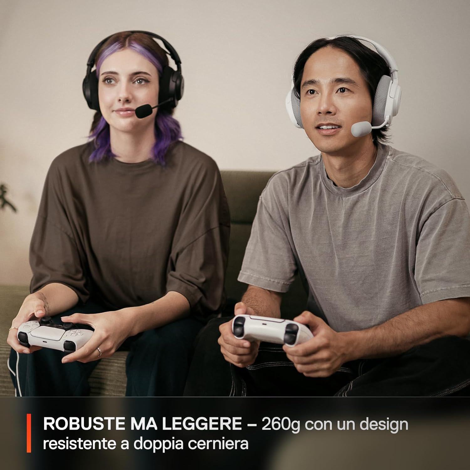 Thumbnail 4 de SteelSeries Arctis Nova 3P – Cuffie wireless multipiattaforma con mic staccabile e batteria fino a 40 ore (bianco)