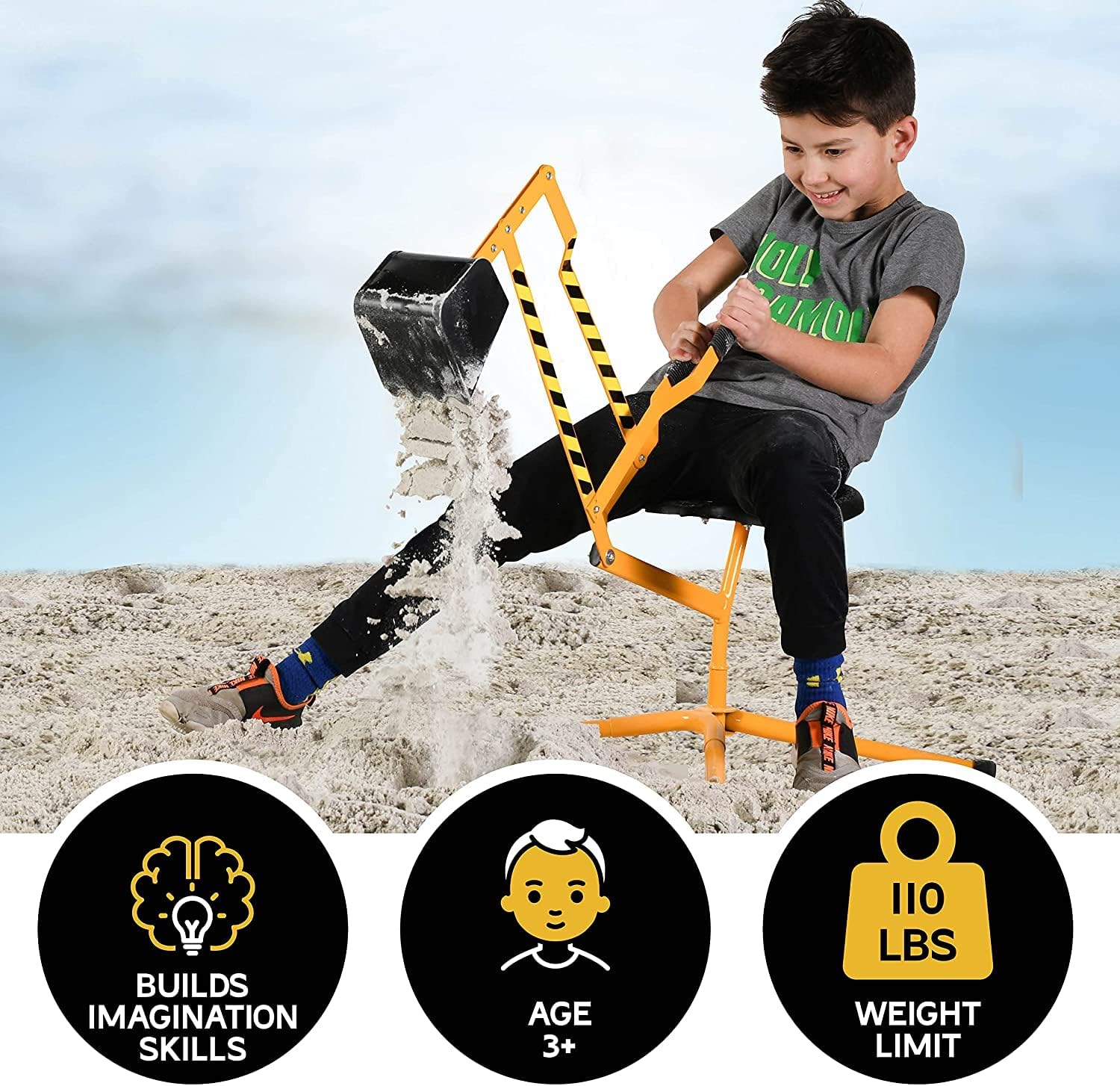Thumbnail 6 de Stargo Sand Digger: Kids Ride-On Excavator for Sand, Snow, and Outdoor Play