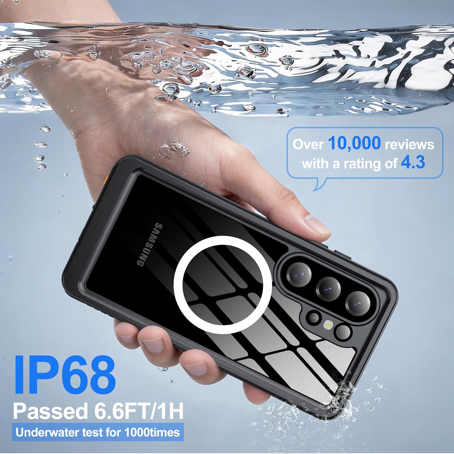 Thumbnail 2 de ANTSHARE IP68 Waterproof Case for Samsung Galaxy S26 Ultra (2026) — MagSafe Compatible with Built-in Screen and Lens Protector