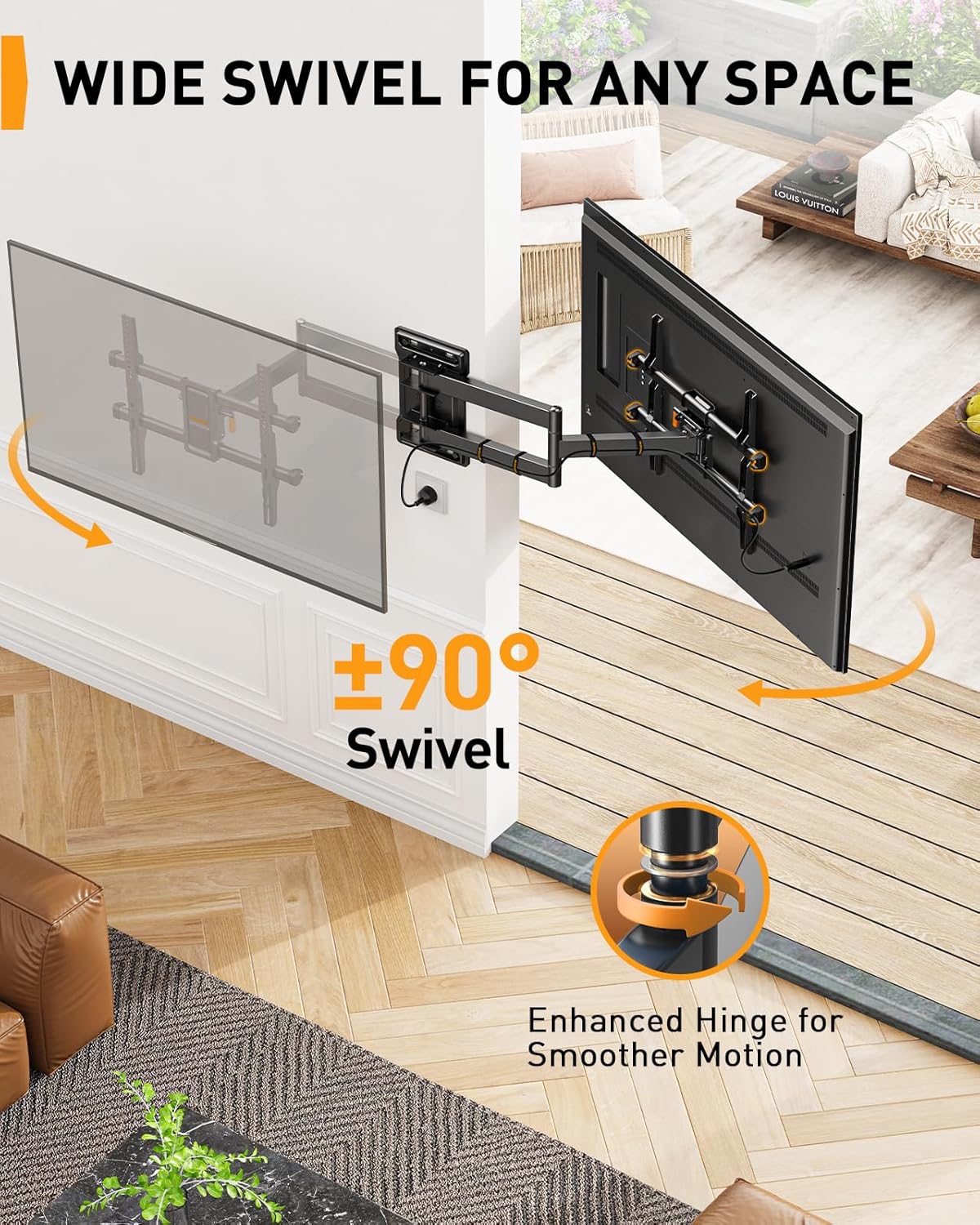 Thumbnail 2 de Perlegear PGMF24B 700 mm TV wall bracket