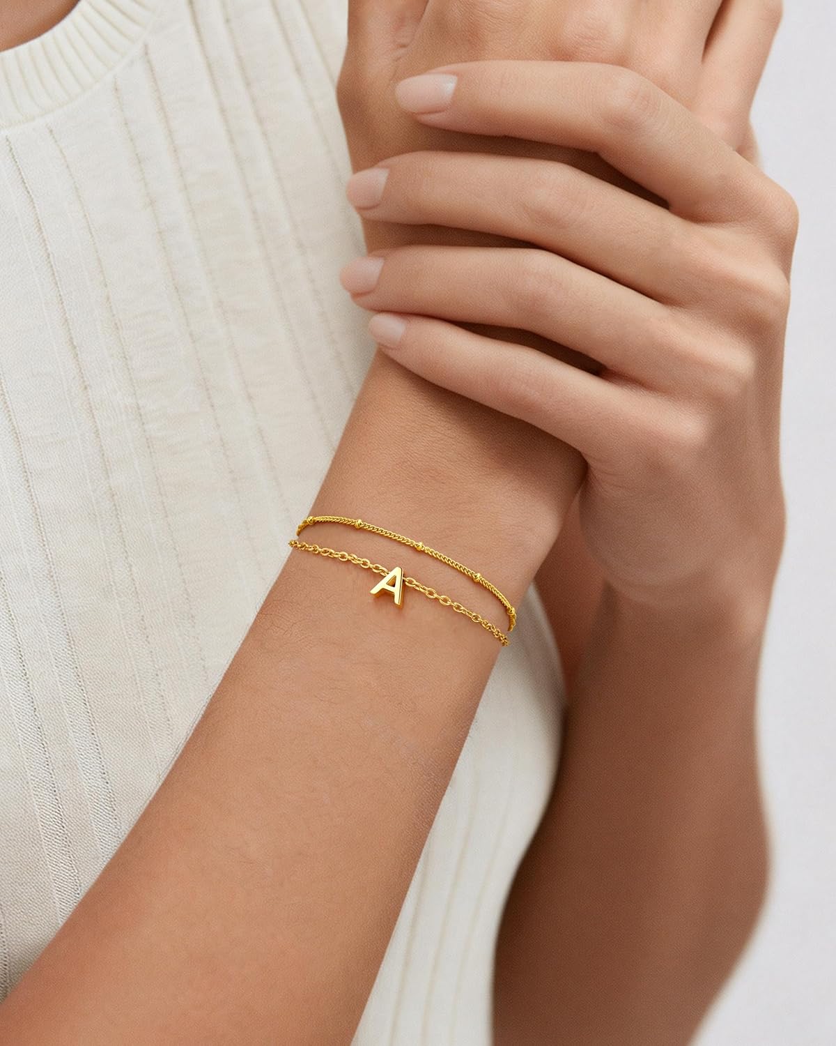 Thumbnail 1 de J.Fée Bracciale con Iniziali per Donna in Argento 925 e Oro 14K placcato