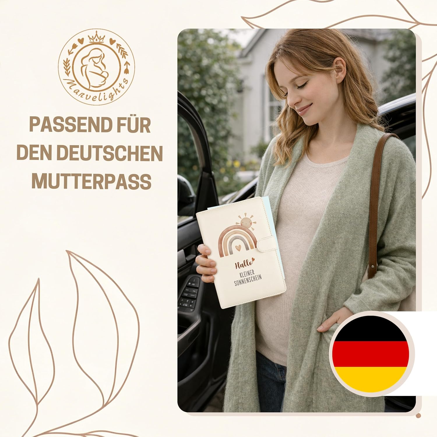 Thumbnail 1 de Mutterpasshülle Leder Organizer