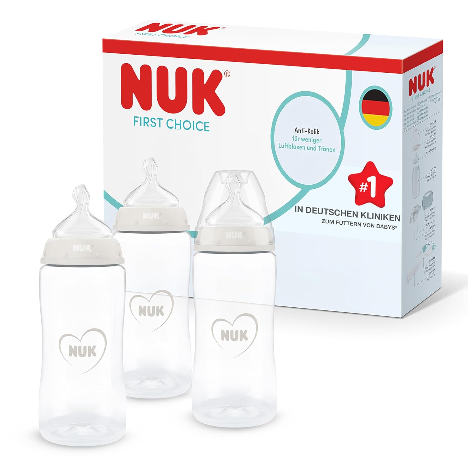 Detalle de NUK First Choice Babyflaschen 300 ml