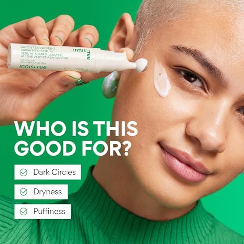 Thumbnail 4 de Innisfree Green Tea Caffeine Depuffing Eye Serum Roll-On