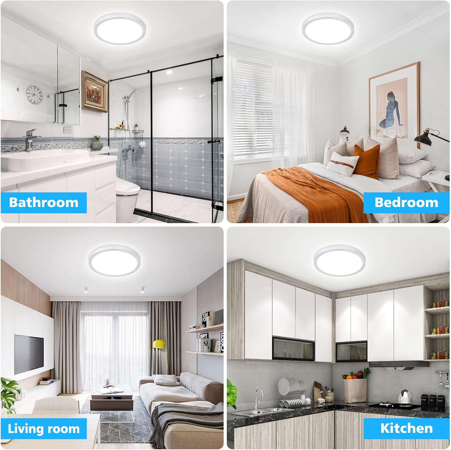 Thumbnail 6 de Befurglor 18W LED Ceiling Lights