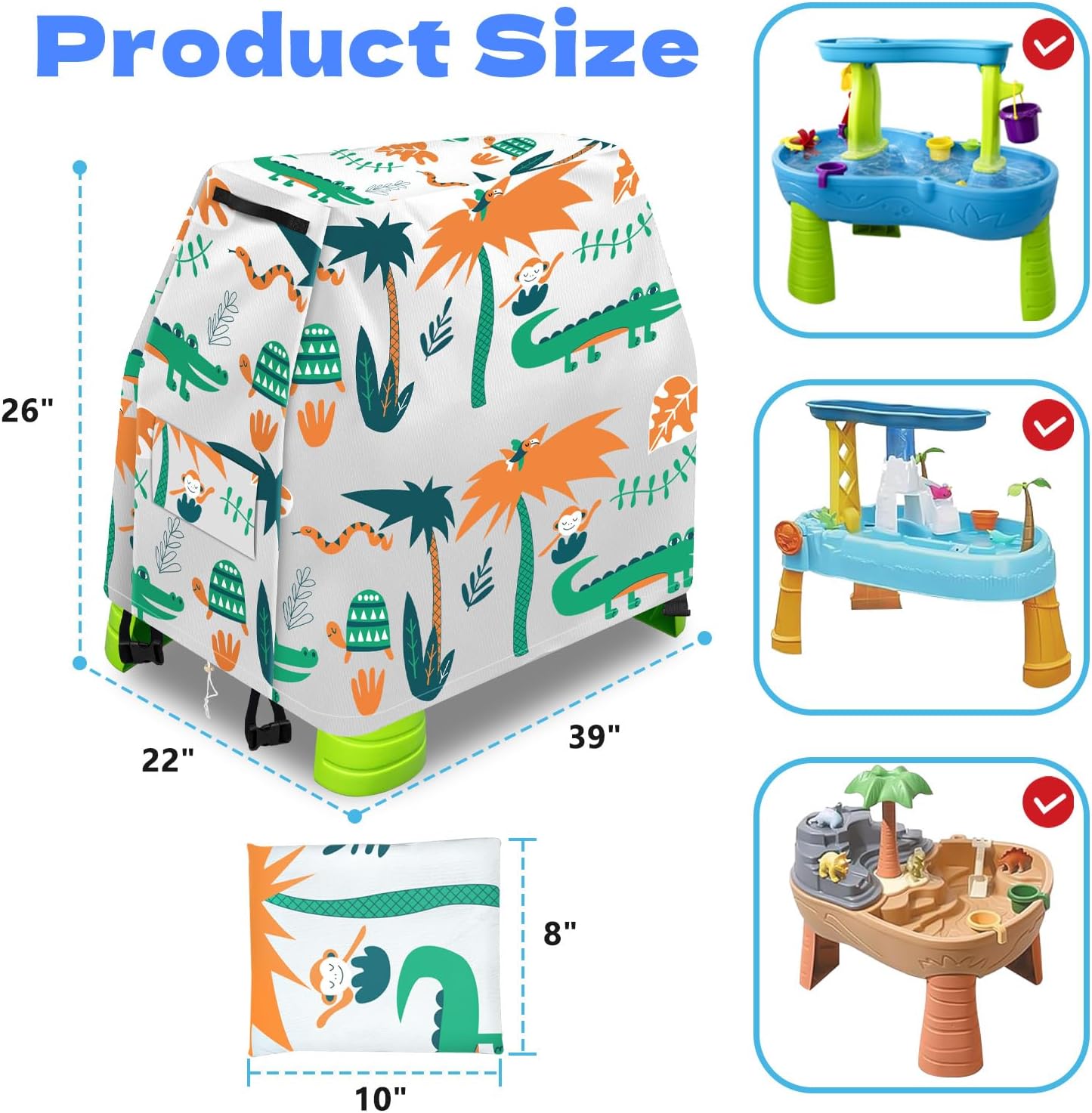 Thumbnail 1 de Intoypad Kids Water Table Cover for Step2 Rain Showers Water Table