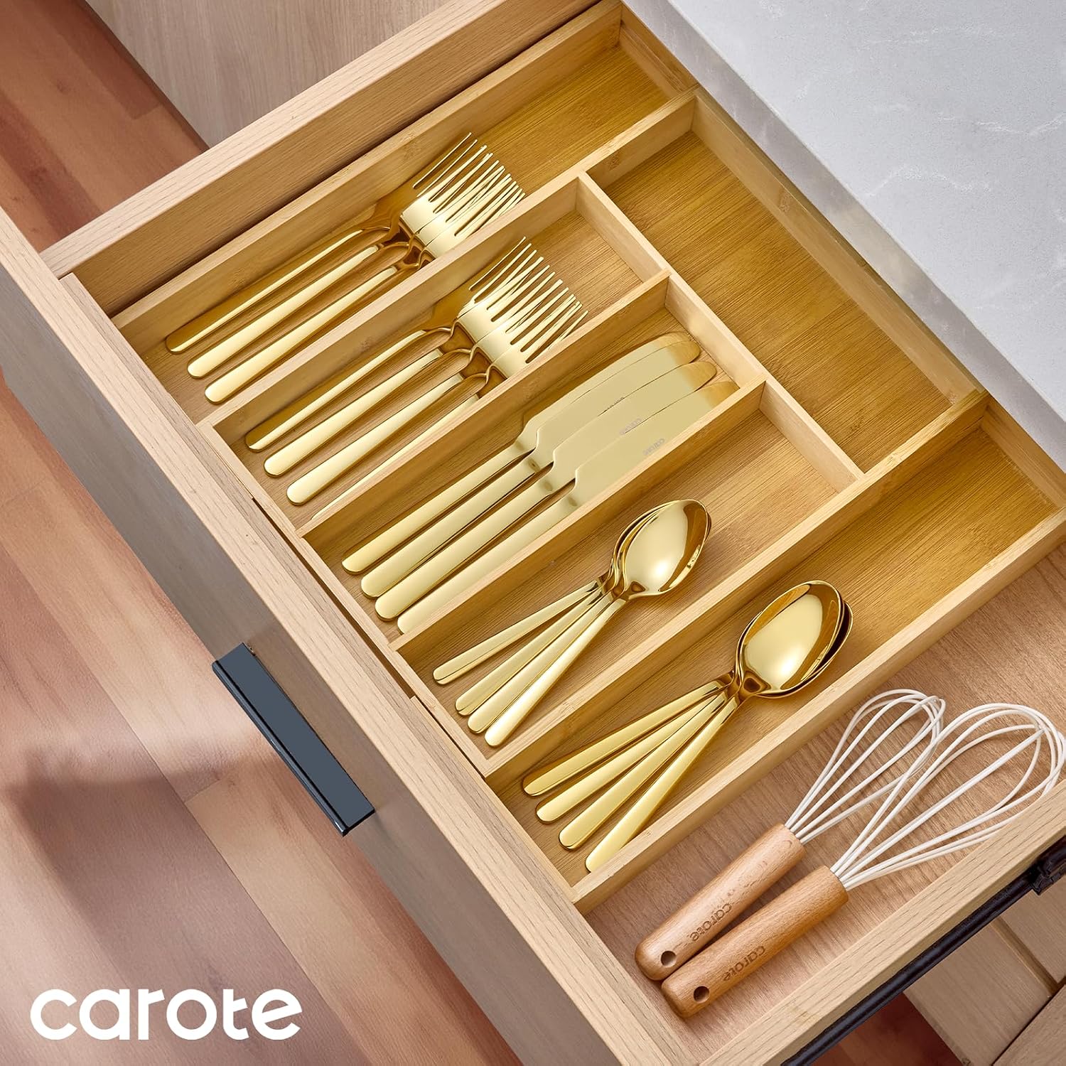 Thumbnail 6 de CAROTE 20-Piece 18/10 Stainless Steel Flatware Set for 4