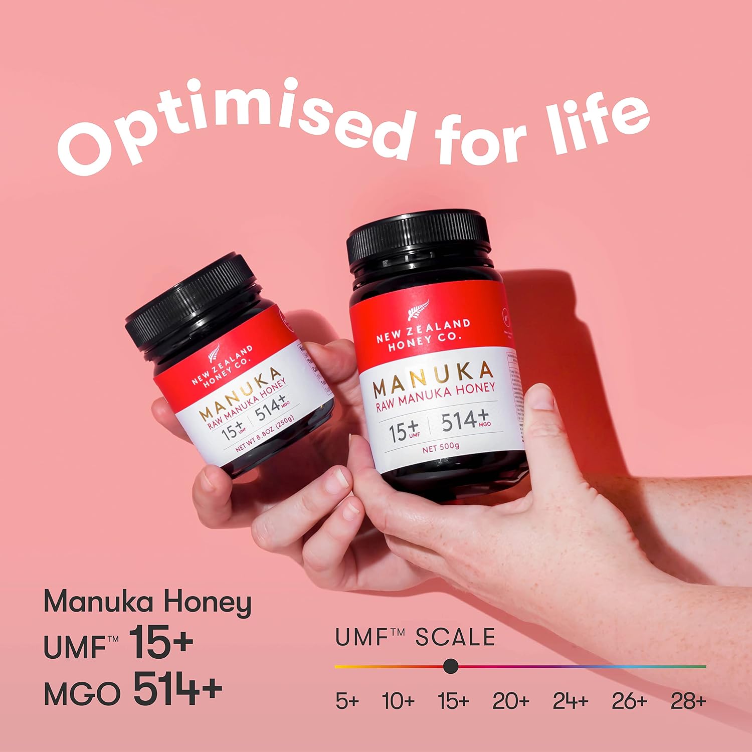Detalle 1 de New Zealand Honey Co. Miel de Manuka MGO 514+ 🐝 500g