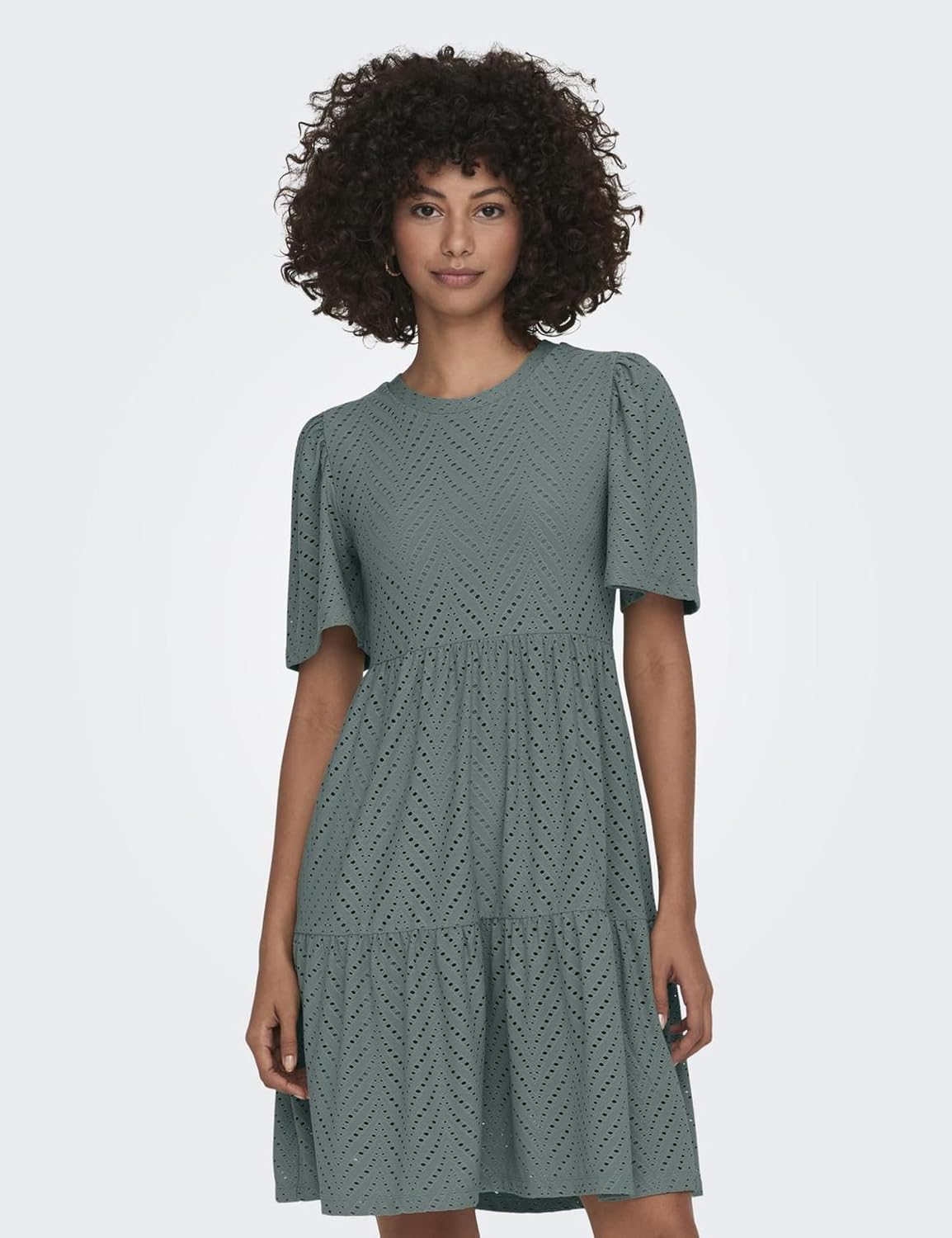 Detalle de JDY JDYCARLA Kurzes Kleid – Schulterfrei, Mini-Länge aus Polyester