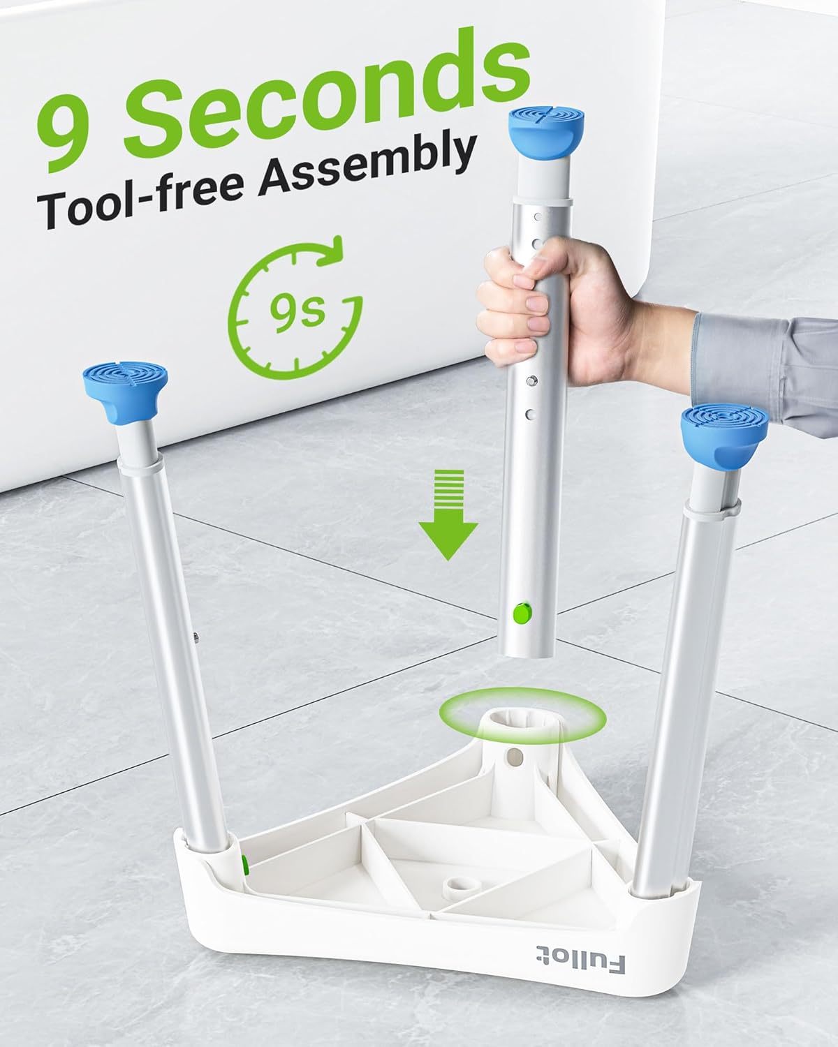 Thumbnail 3 de Space-Saving Triangular Shower Chair for Inside Shower