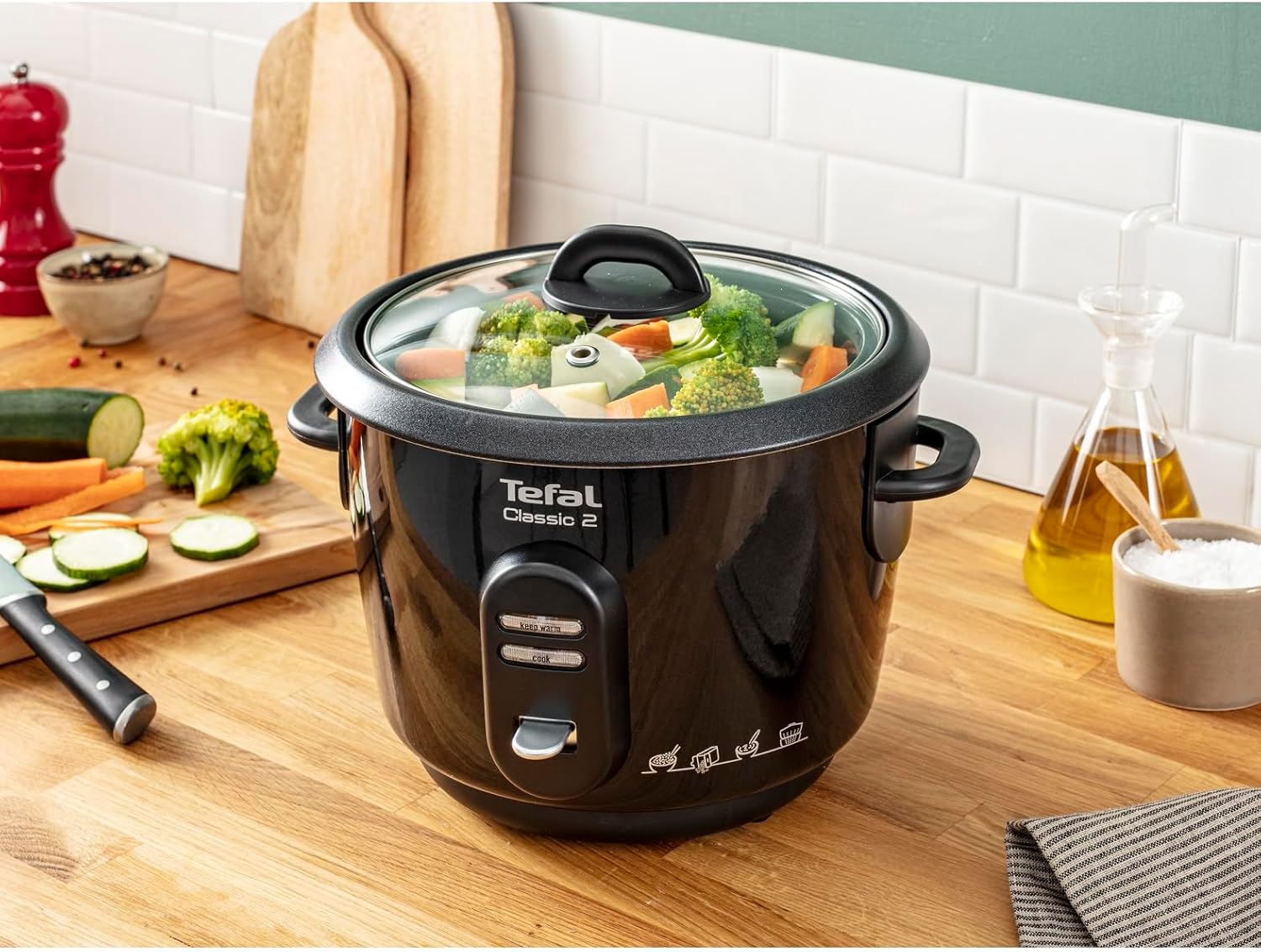 Detalle 2 de Tefal Classic 2 — Cuiseur à riz antiadhésif 3 L, noir