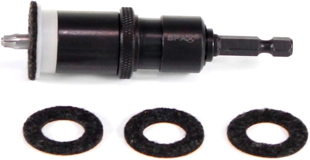 Detalle de SPAX-BIT T-STAR Plus T25 Inox avec douille filetée et limiteur de profondeur variable – Pack 2 pièces