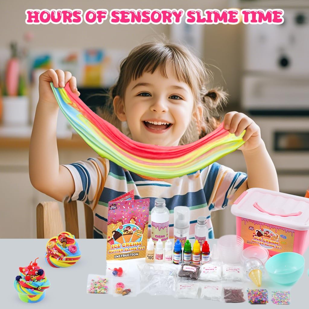 Thumbnail 5 de Funewest Slime Kit Mini Fluffy Butter Slime — 30+ pieces