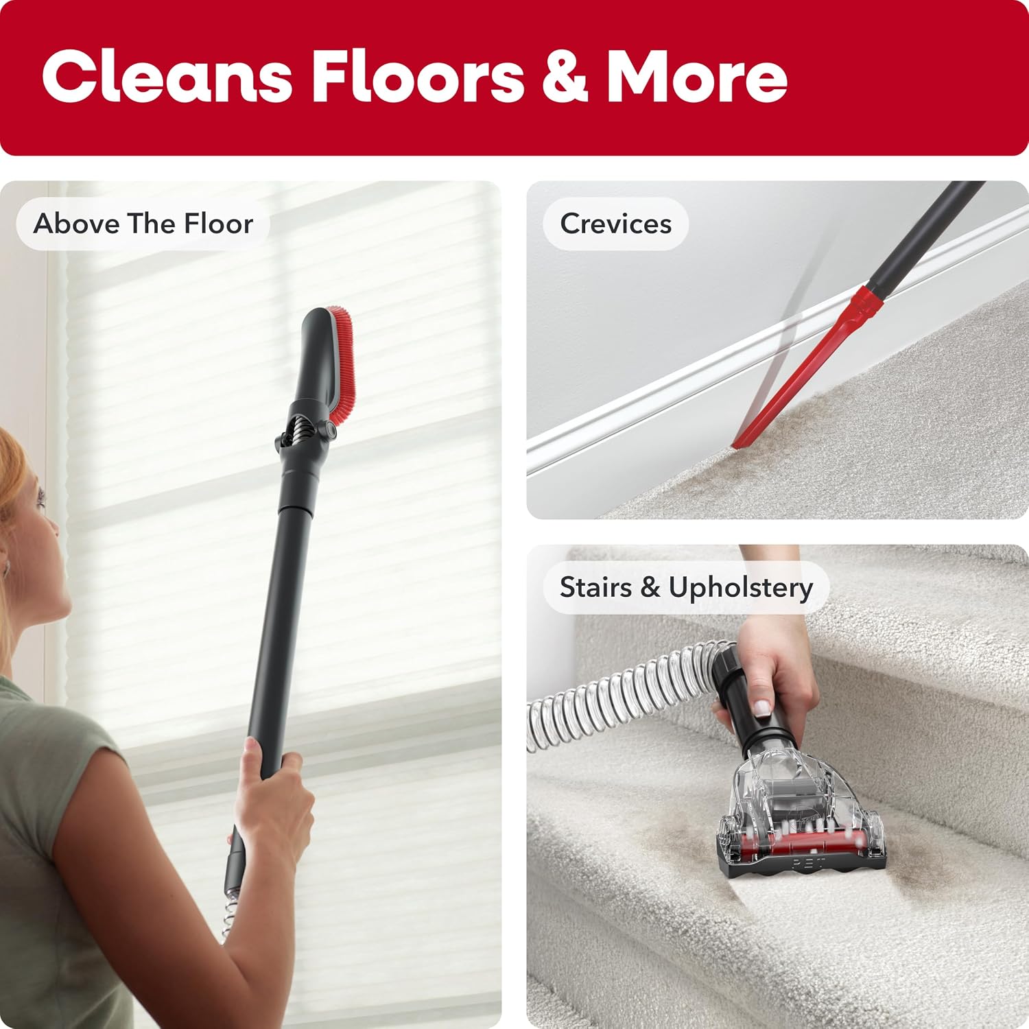 Thumbnail 4 de Hoover WindTunnel Cord Rewind Pro bagless corded upright vacuum with automatic cord rewind