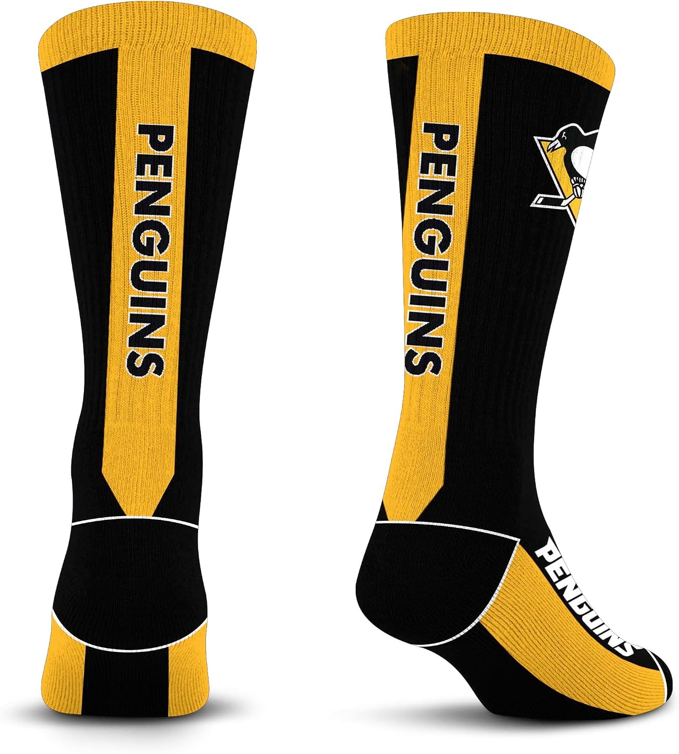 Detalle de For Bare Feet MVP Crew Sock NHL (Pittsburgh Penguins) - Large