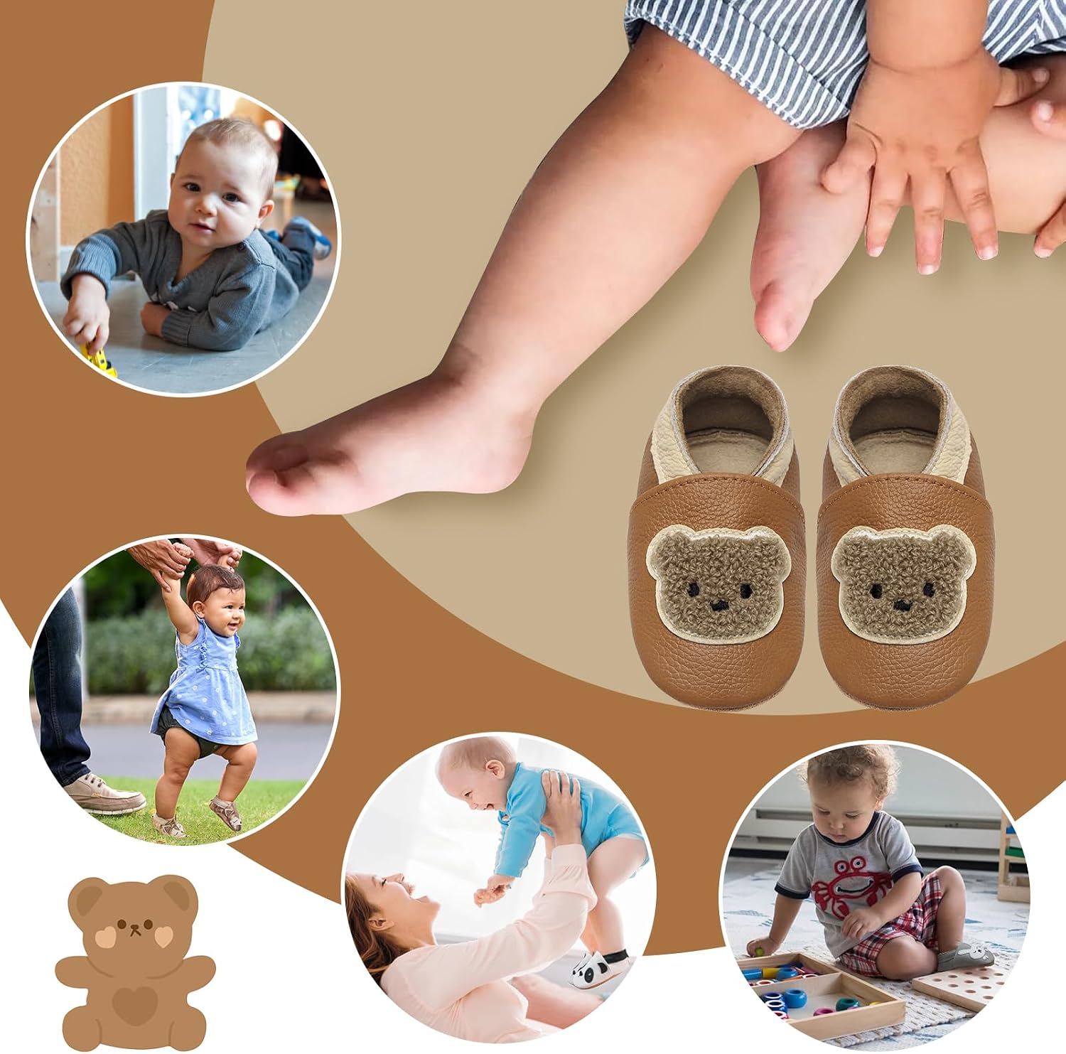 Thumbnail 4 de IceUnicorn Krabbelschuhe Baby Lauflernschuhe