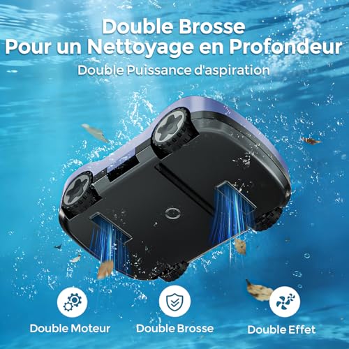 Thumbnail 4 de Robot Piscine Bocxi C5 — Aspirateur sans Fil, 180 min d’autonomie, Auto-Parking pour piscines jusqu’à 200 m²