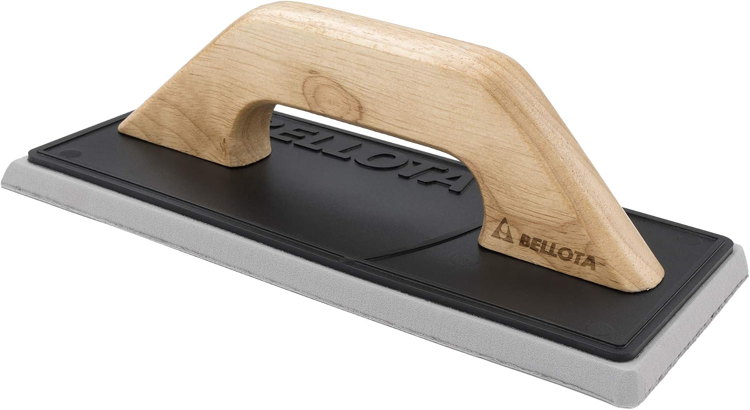 Detalle de Bellota 5898 A Finishing Trowel with Flexible Base and Wood Handle