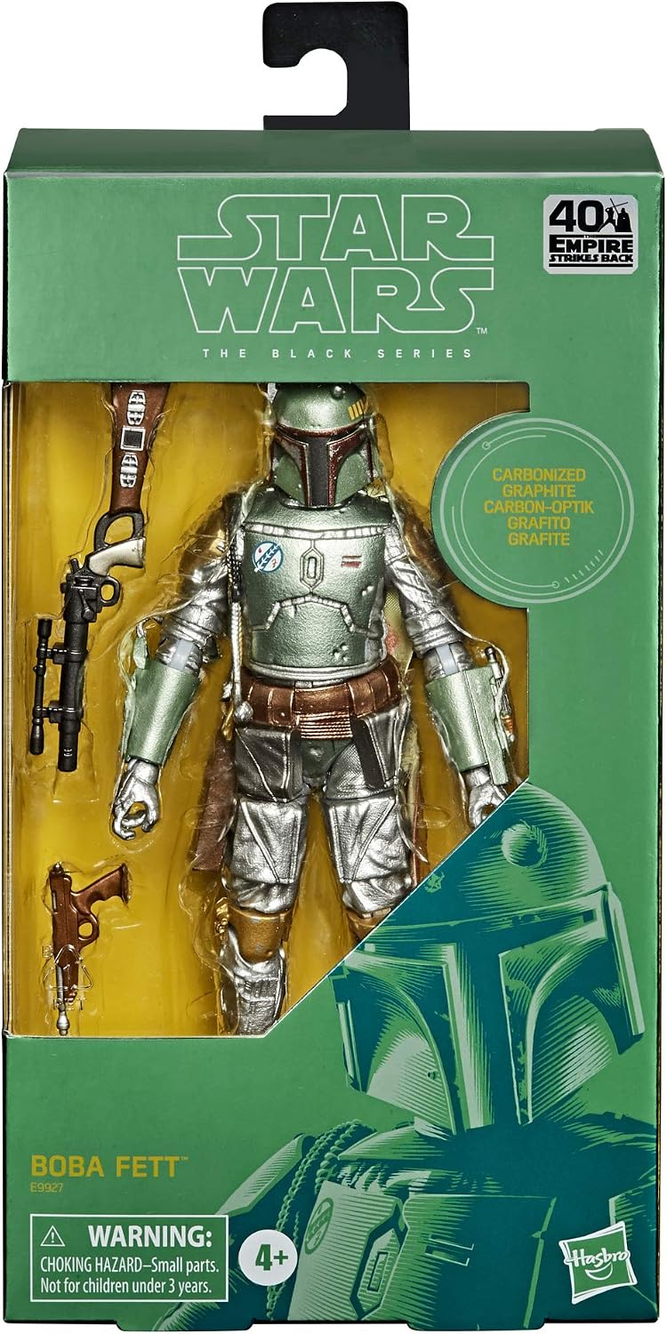 Detalle 2 de ハズブロ スター・ウォーズ ブラックシリーズ ボバ・フェット 40周年記念フィギュア CARBONIZED METALLIC仕上げ
