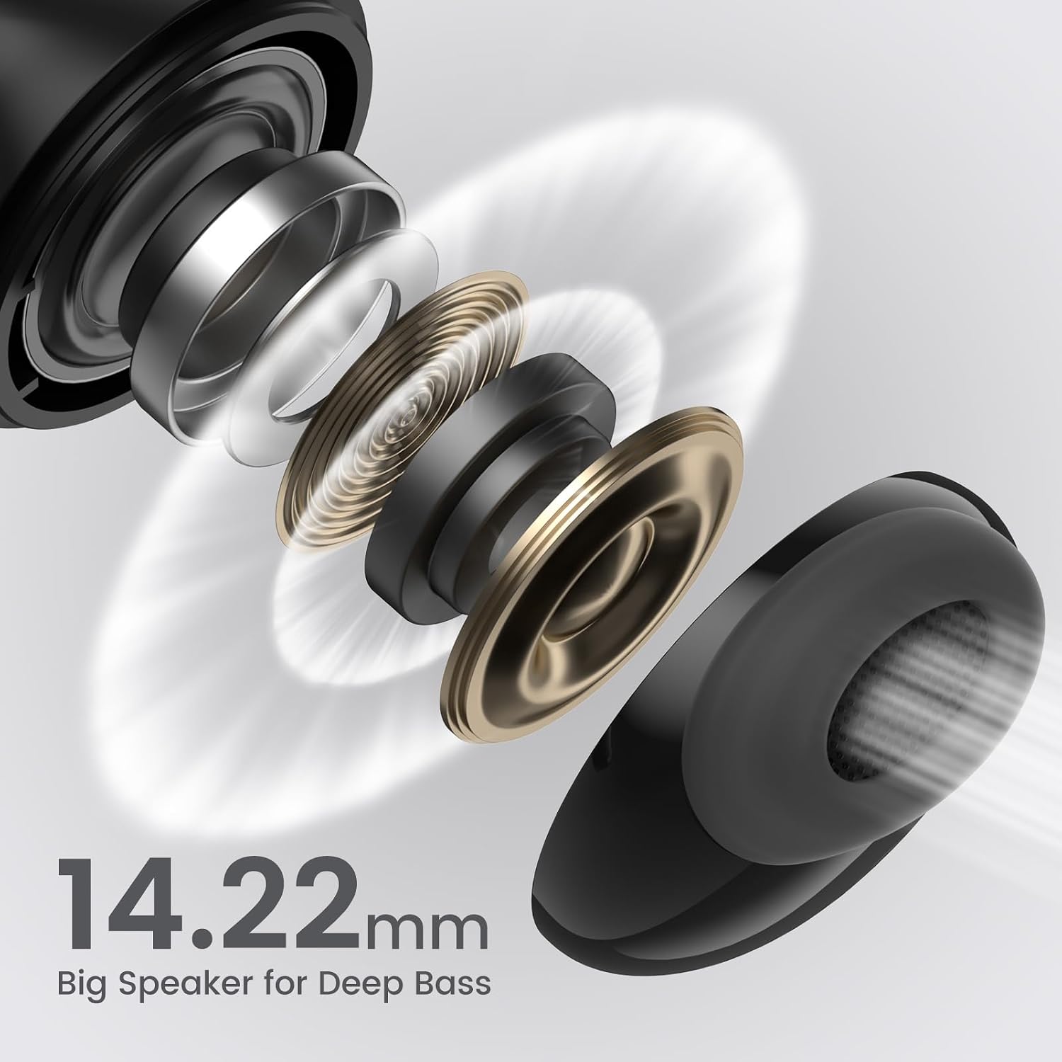 Detalle de Yobola kabellose Bluetooth-In-Ear-Kopfhörer (True Bluetooth 5.4) für Samsung Galaxy, iPhone & Xiaomi – inkl. Ladecase