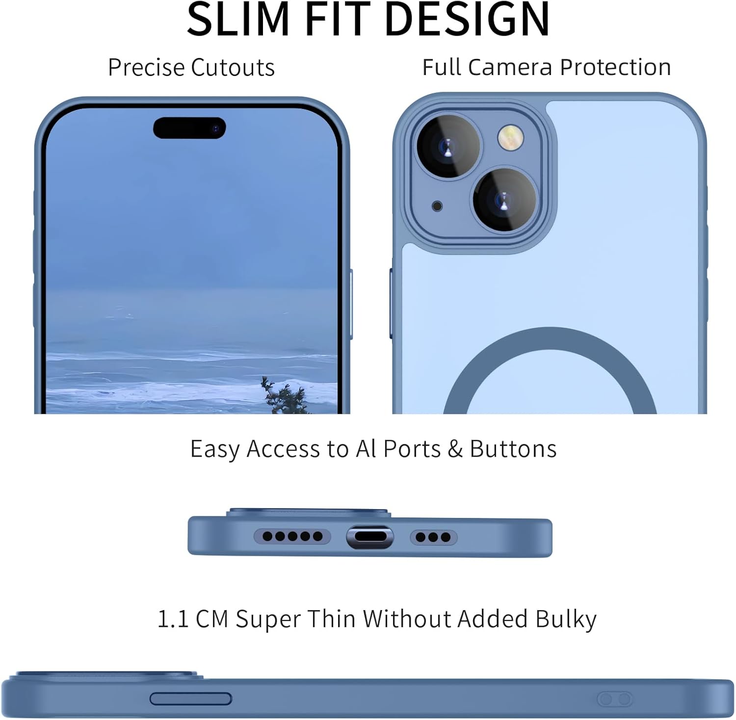 Detalle de YUANDMI Cover Magnetica iPhone 15 Plus