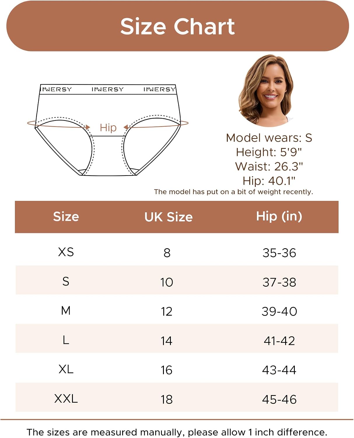 Thumbnail 5 de INNERSY Cotton Knickers Mid Rise 6-pack