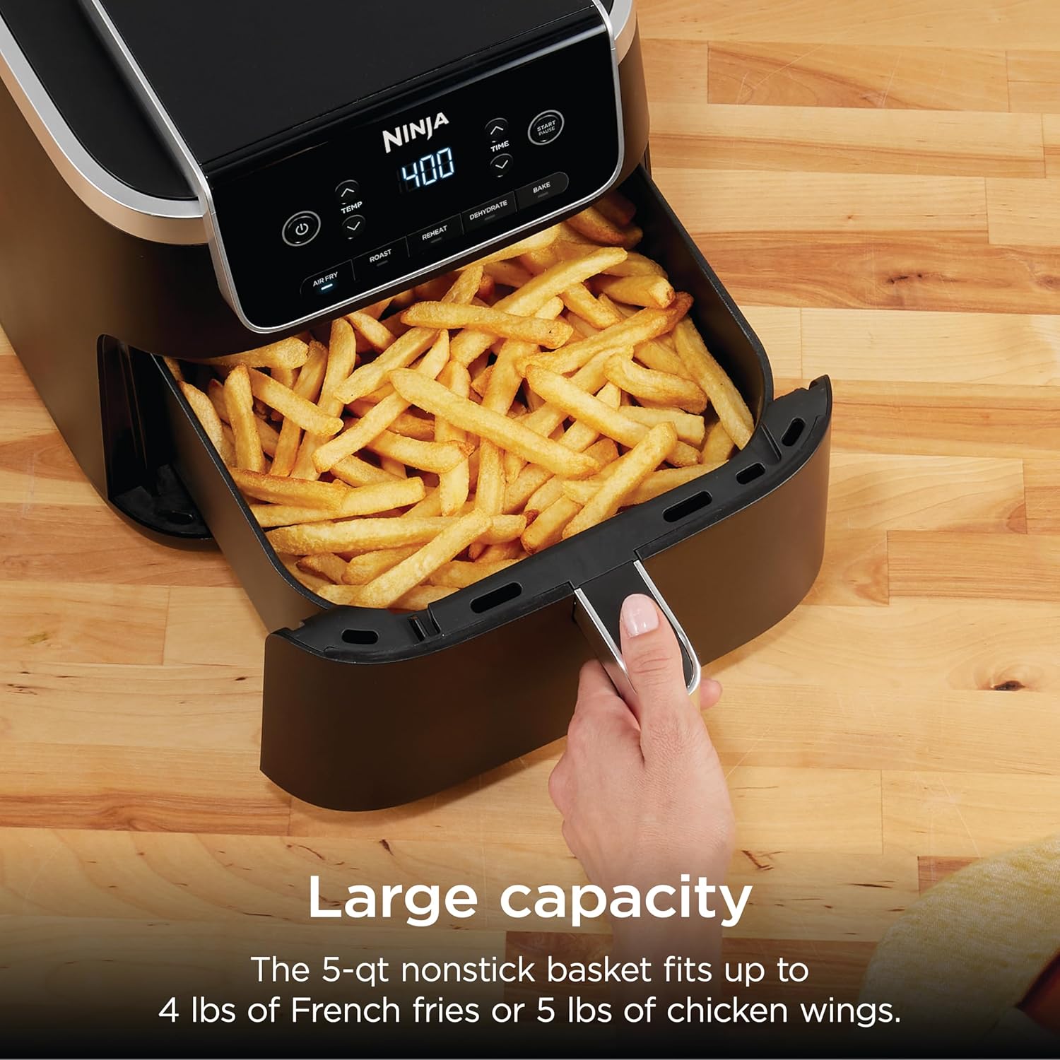 Detalle 2 de Ninja AF142 Air Fryer 5 QT 🍟