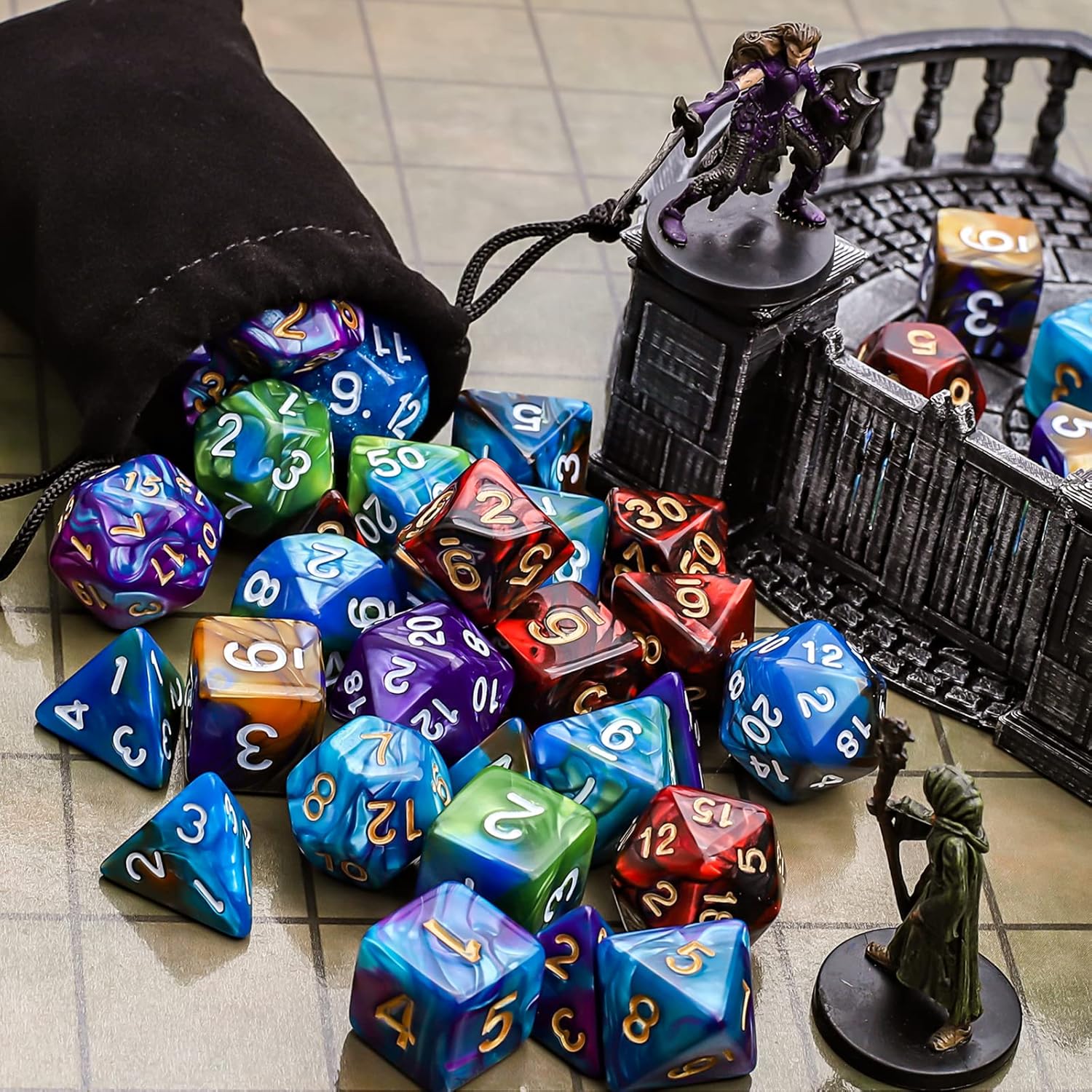 Thumbnail 4 de CiaraQ Polyhedral Dice Set 35pcs