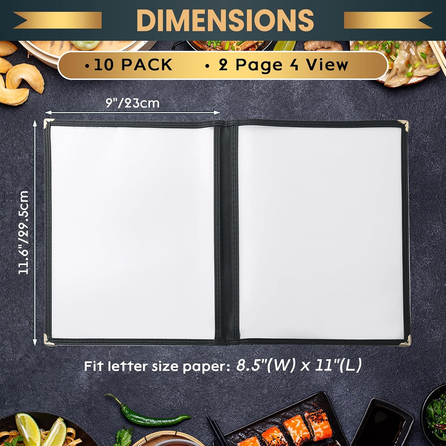 Thumbnail 1 de AMGSH Menu Covers, 8.5 x 11 Inch