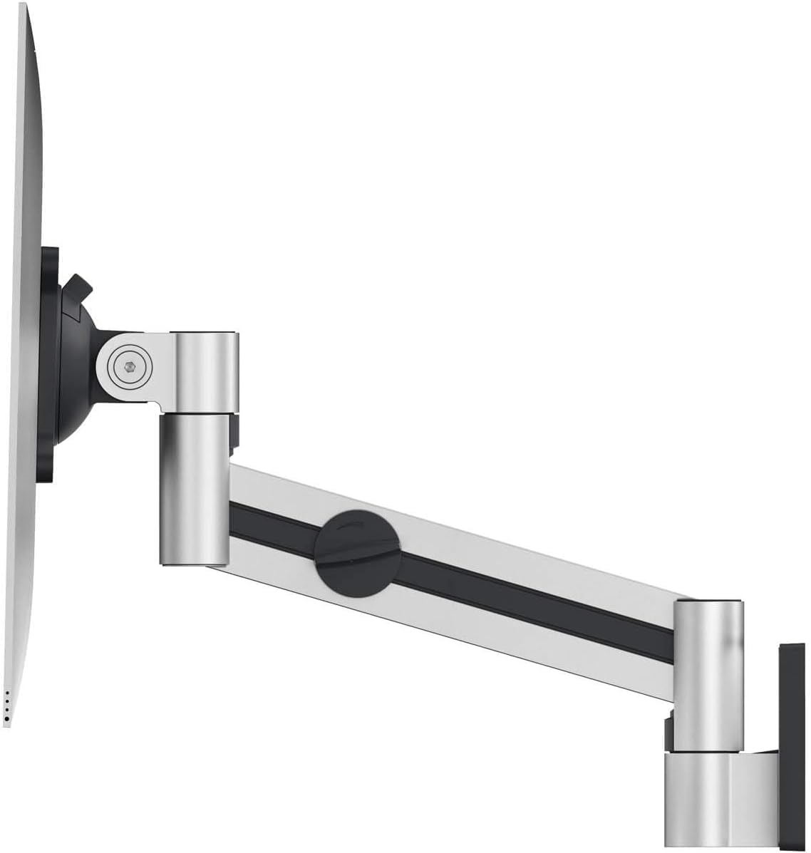 Detalle de Durable Monitor-Wandhalterung mit flexiblen Schwenkarm 360° für VESA 21–27 Zoll, silber (509023)