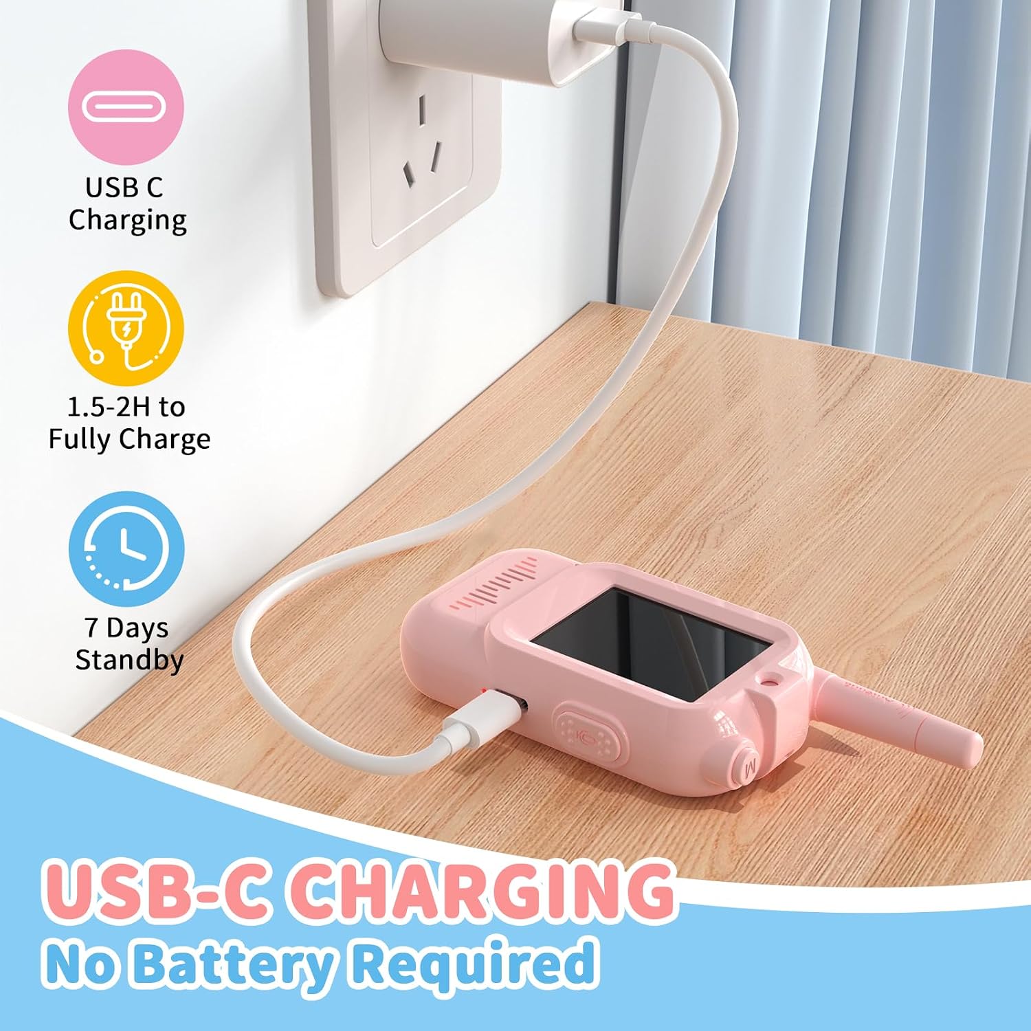 Detalle de Video Walkie Talkies for Kids 150 m range