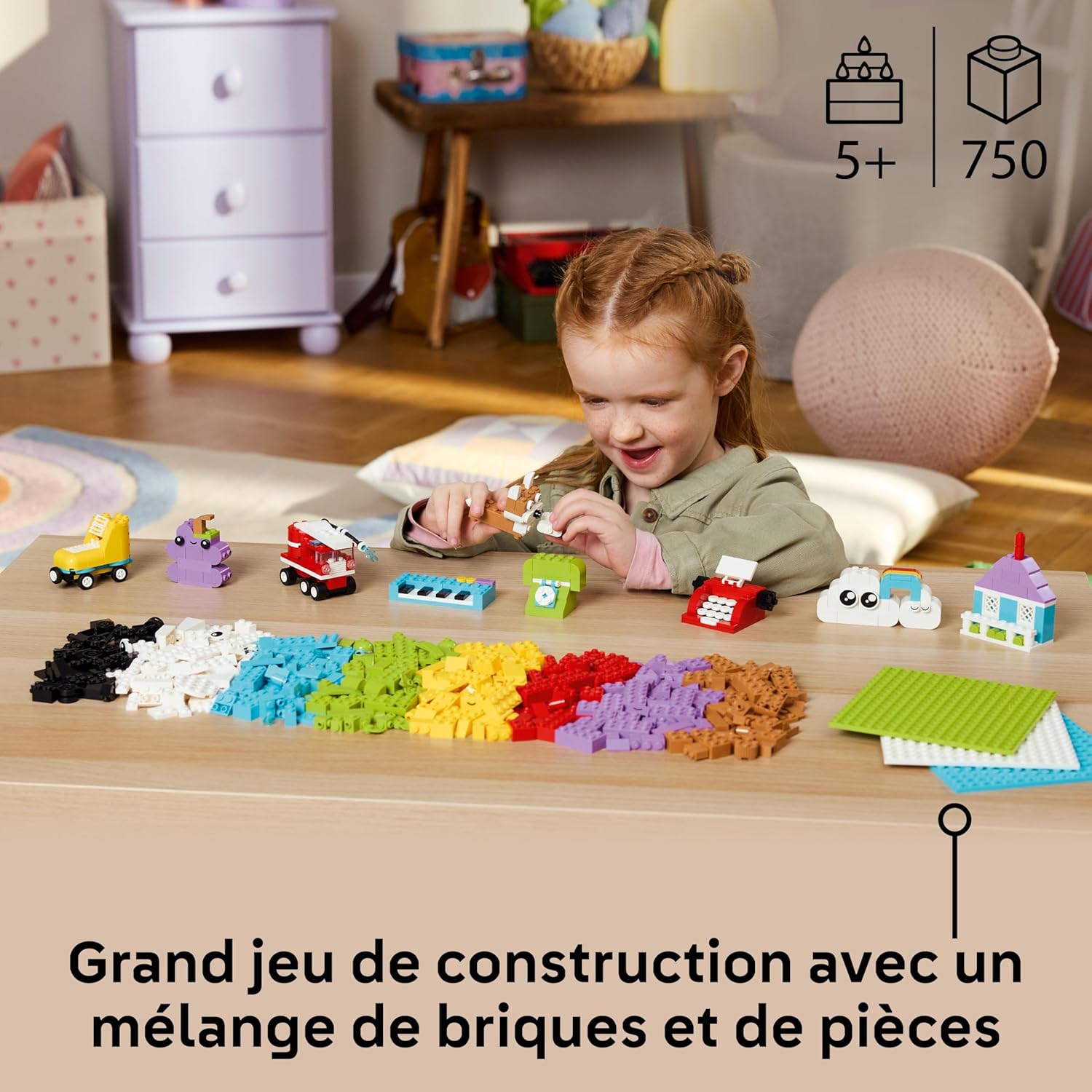 Thumbnail 1 de LEGO Classic La boîte créative pour Construire et Jouer (11044) — 750 briques et idées faciles pour enfants dès 5 ans