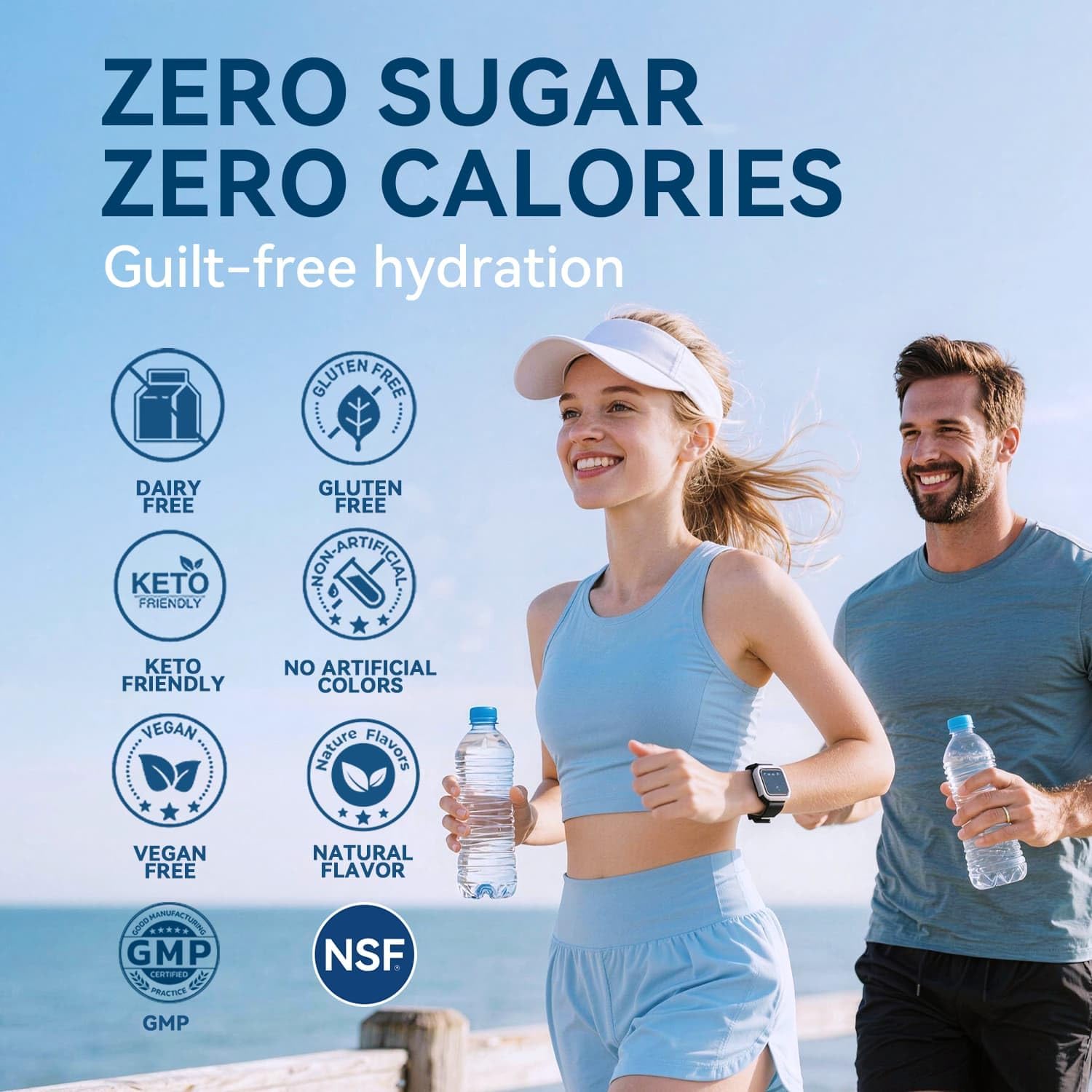 Detalle 2 de Aibiodi Electrolyte Powder Packets, Sugar-Free, Zero-Calorie, 24 Sticks