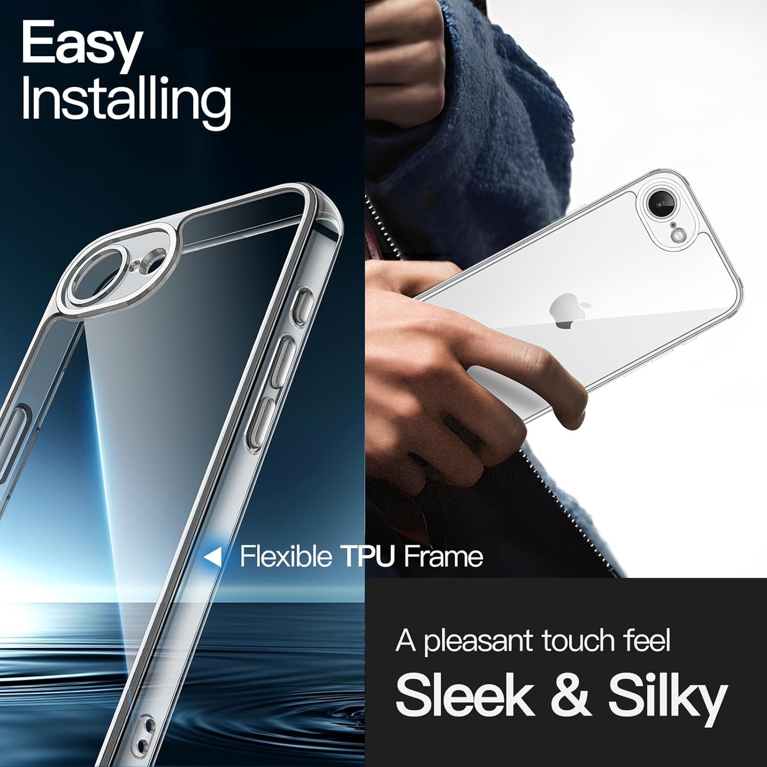 Thumbnail 5 de JETech Case for iPhone 17e/16e Clear