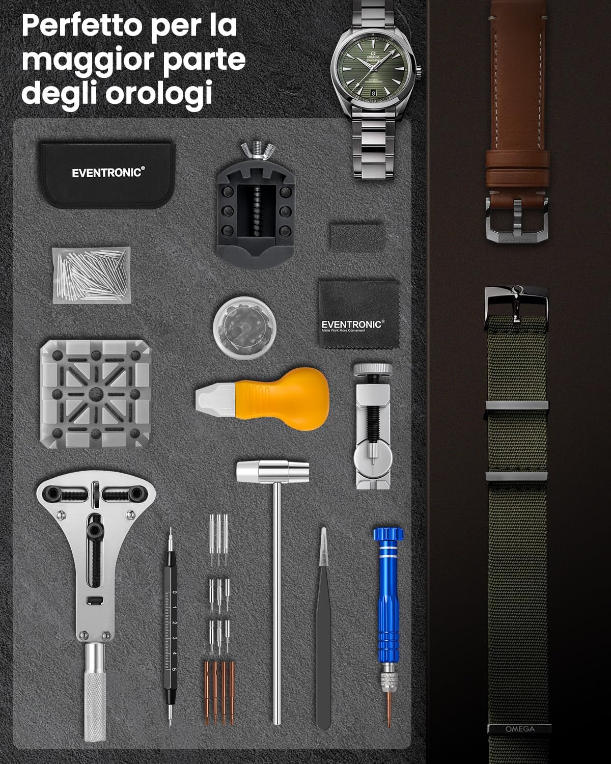 Detalle 2 de Eventronic Kit Orologiaio per la Sostituzione Batteria & Regola Cinturino